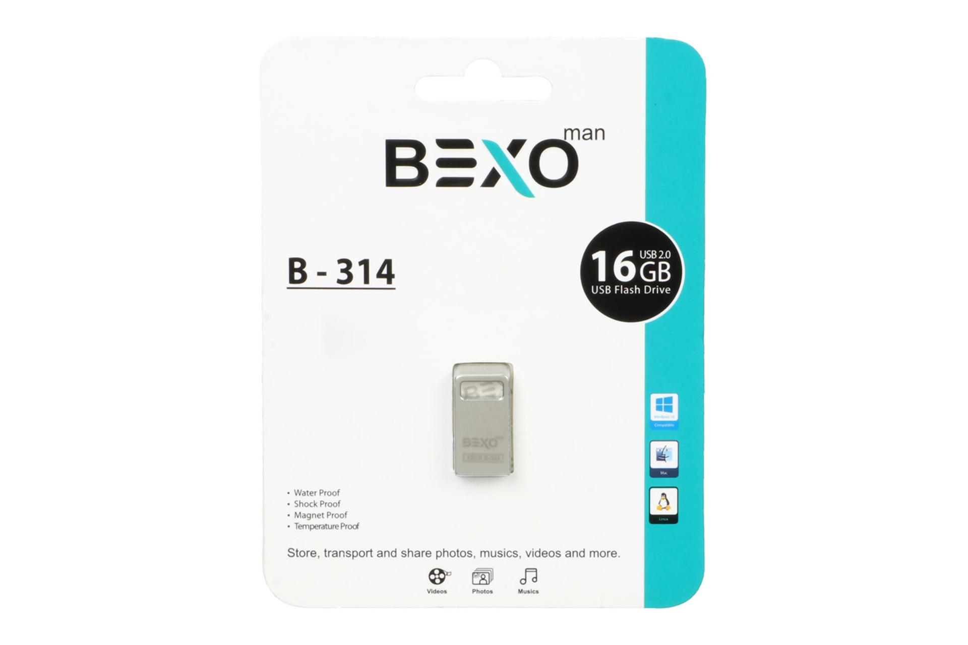 جعبه فلش مموری بکسومن BEXOman B-314 16GB USB 2.0