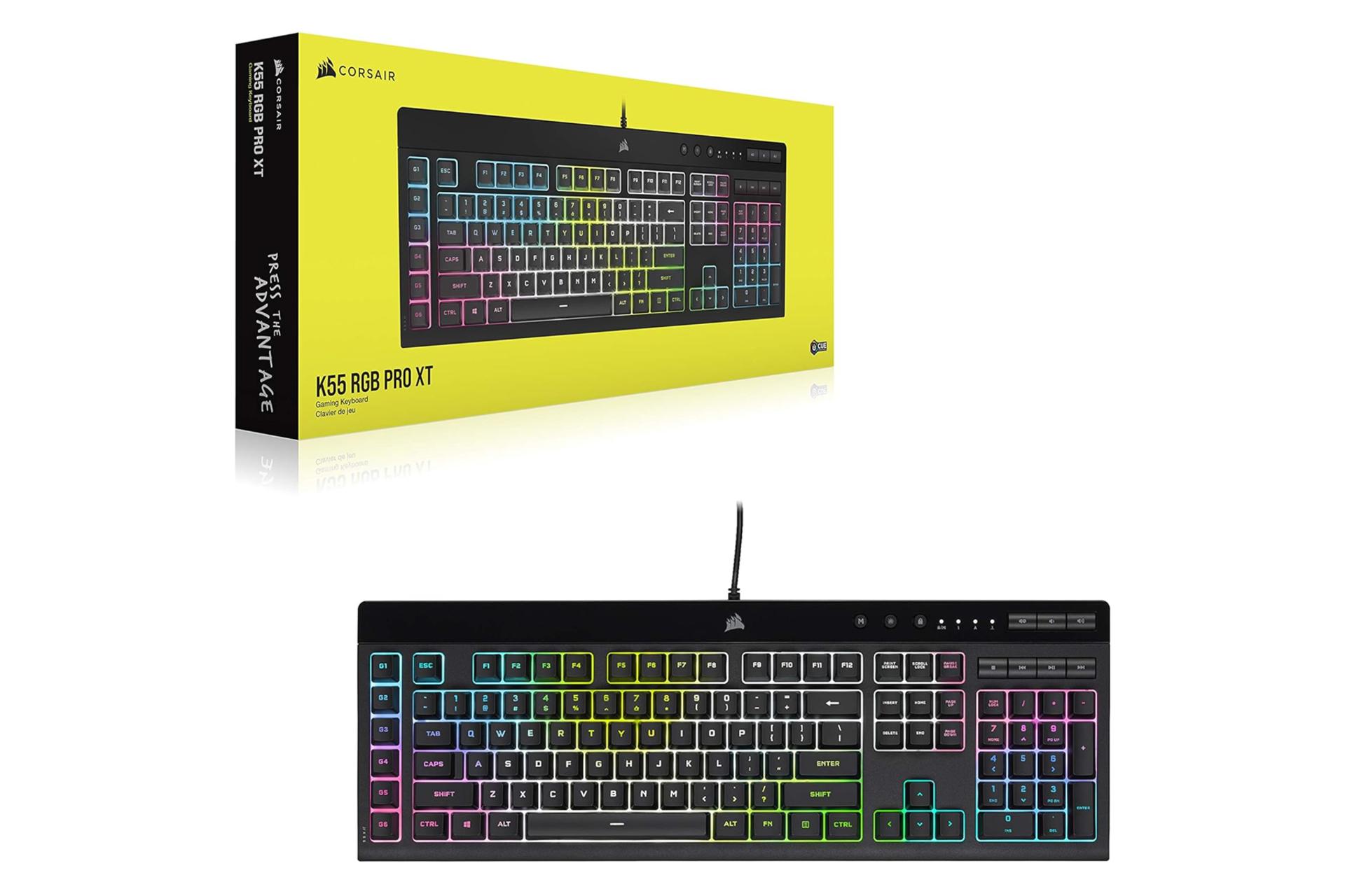 جعبه کیبورد کورسیر K55 RGB PRO XT