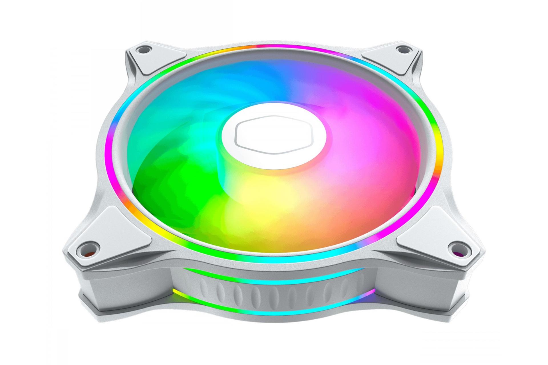 نورپردازی فن کیس کولر مستر MasterFan MF120 Halo White Edition