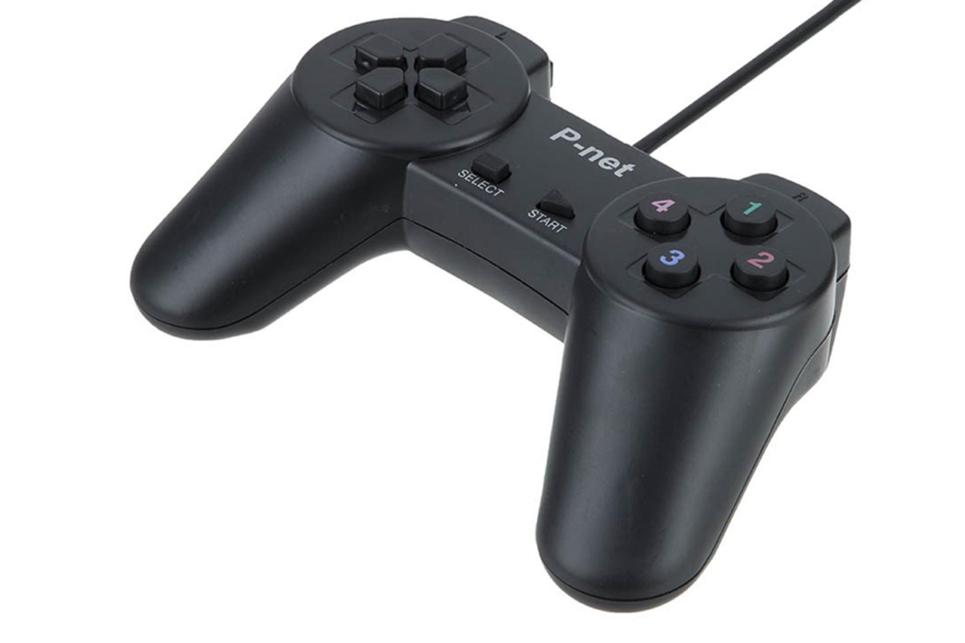 دسته بازی پی نت P-net X1 نمای بالا رنگ مشکی