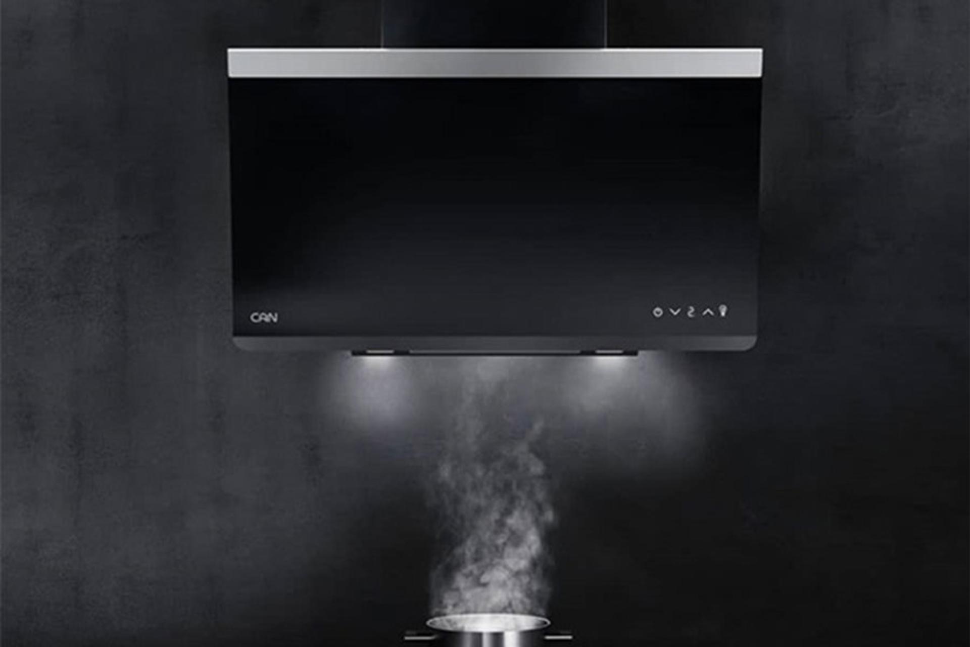 نمای جلوی هود مورب کن کارینا 90 سانتی‌متری