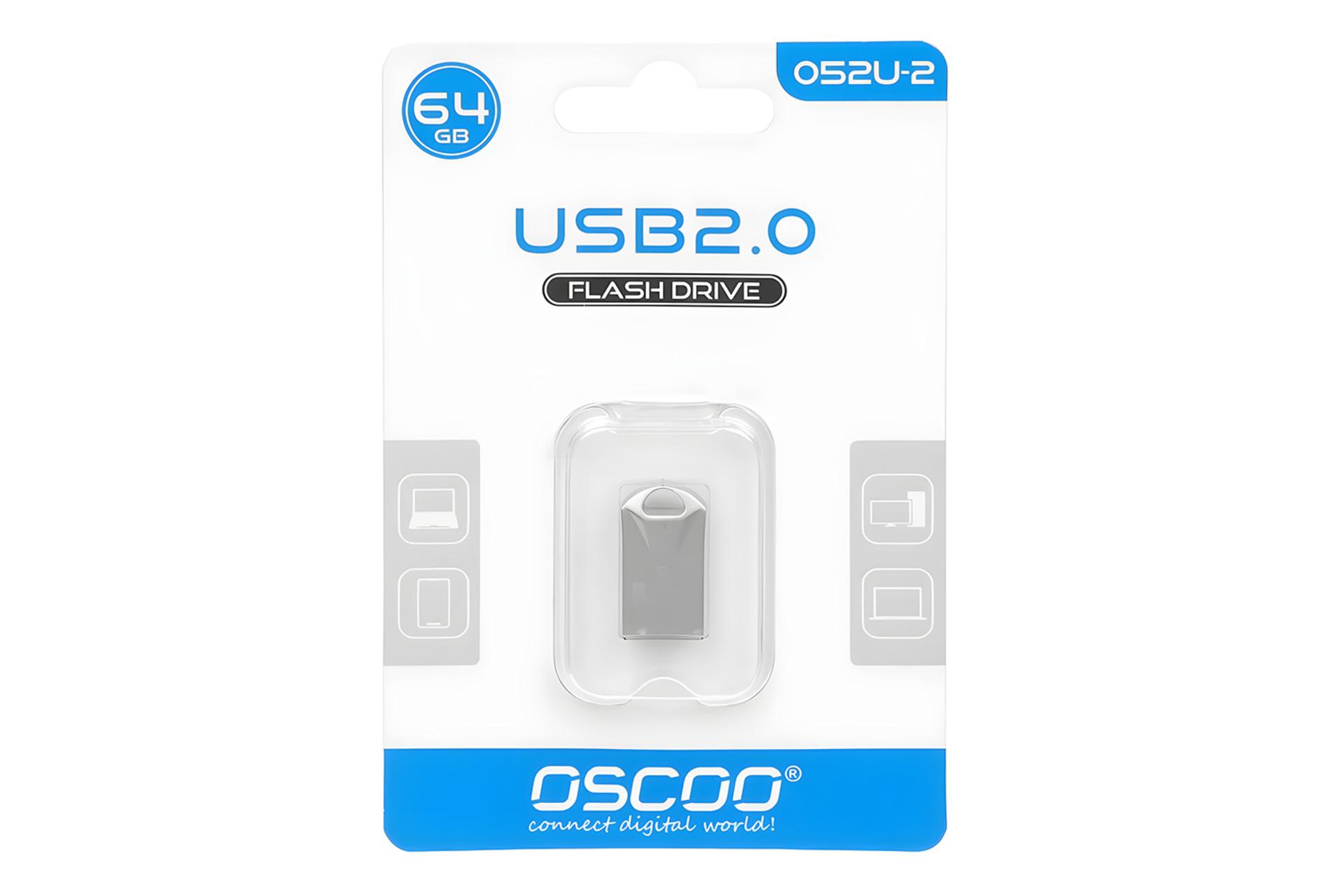 جعبه فلش مموری اسکو OSCOO 052U-2 64GB USB 2.0