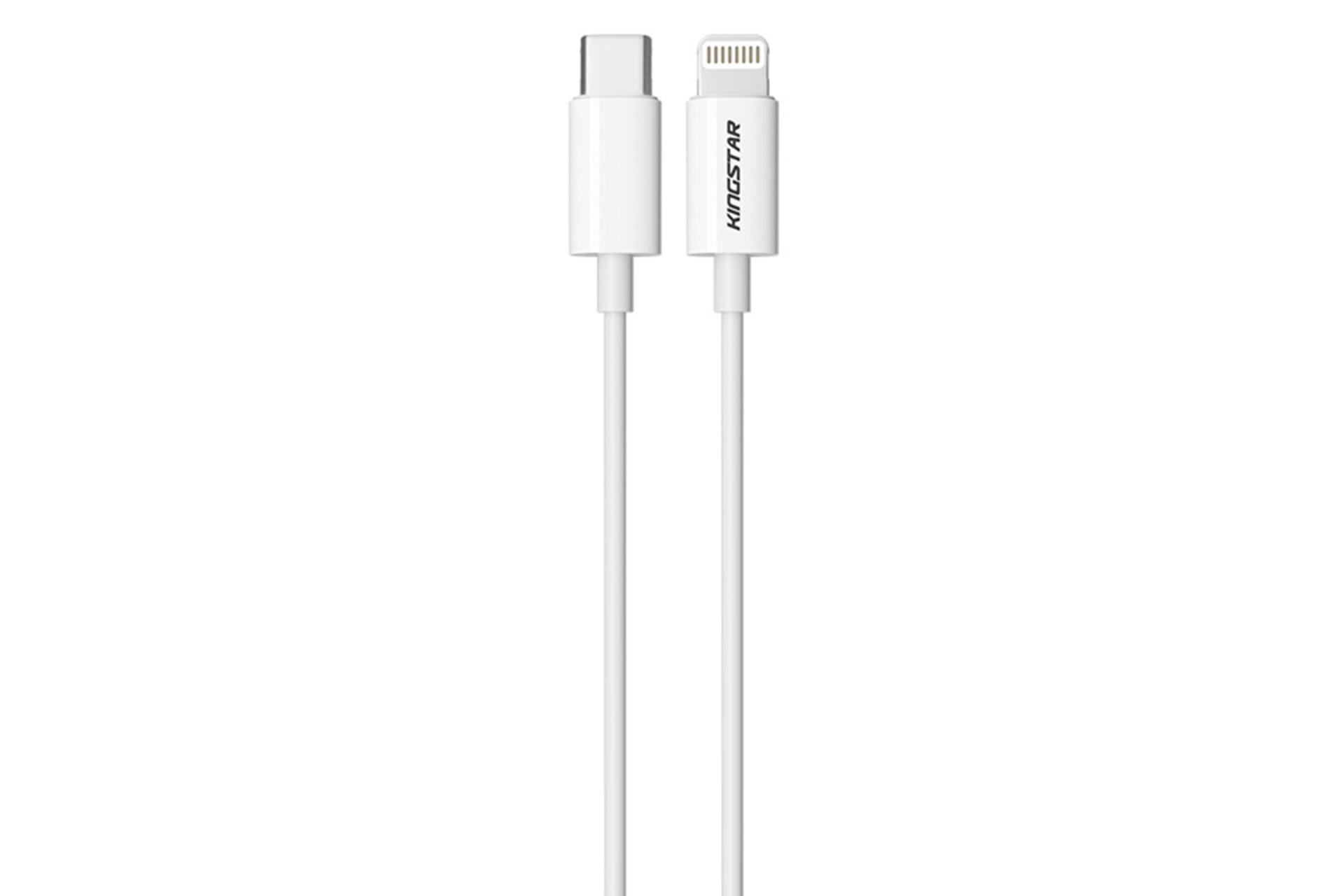 کابل شارژ USB کینگ استار Type-C به Lightning مدل K55 iC با طول 1 متر