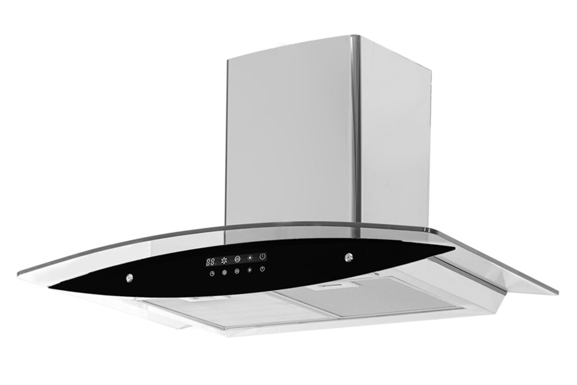 نمای سمت راست هود شومینه‌ای درسا ونوس DH1202-90