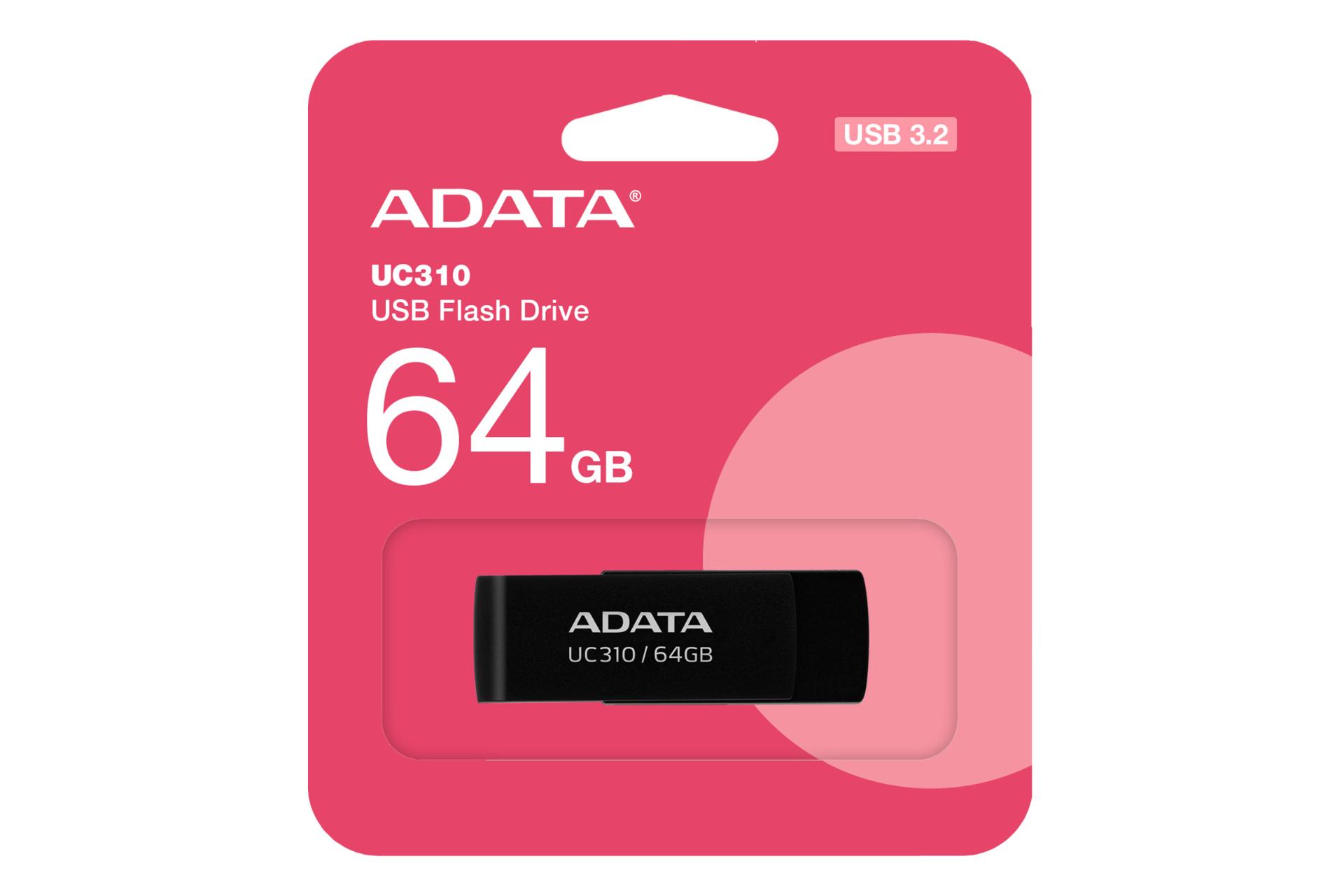 جعبه فلش مموری ای دیتا ADATA UC310 64GB USB 3.2