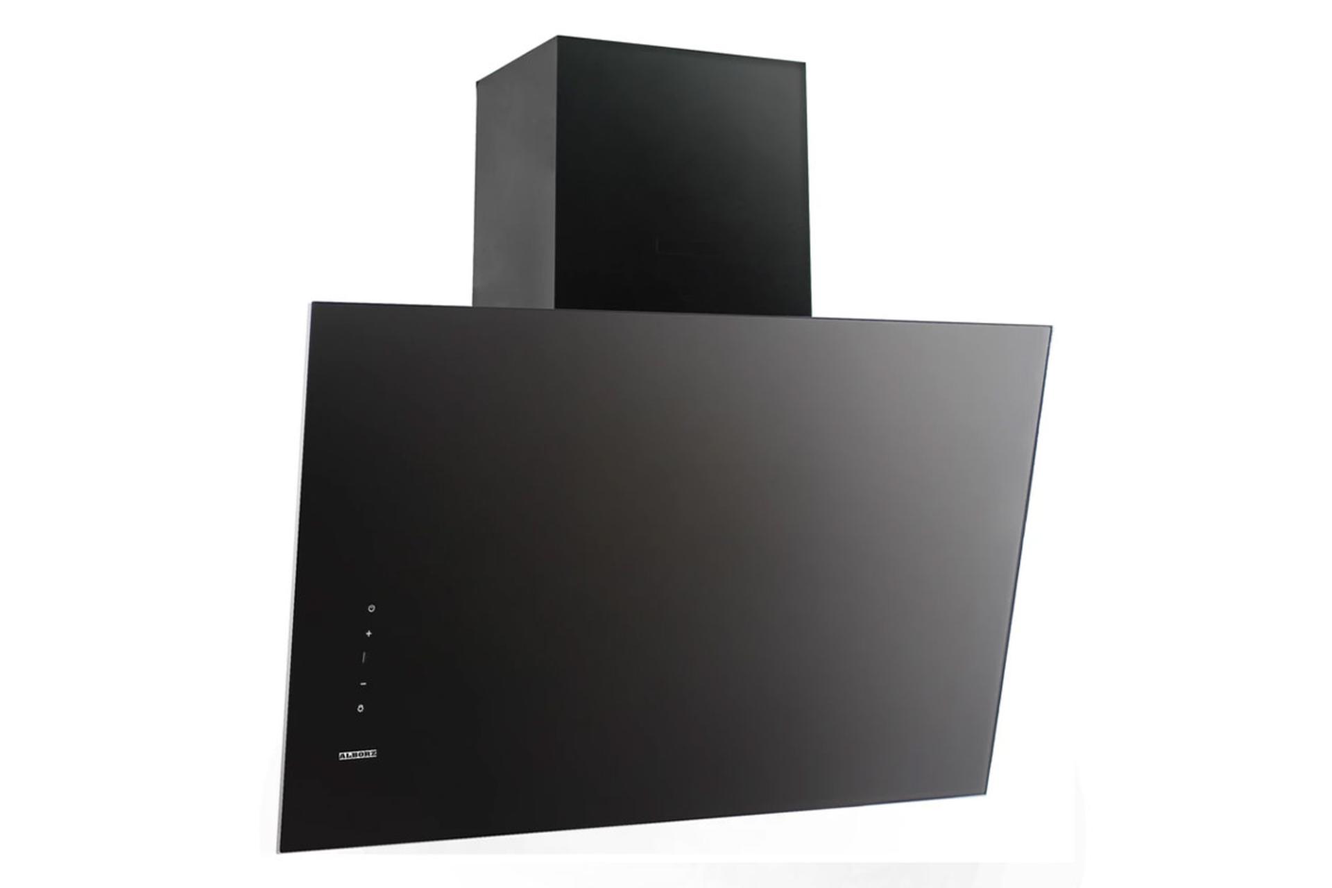 نمای سمت چپ هود مورب استیل البرز SA-461