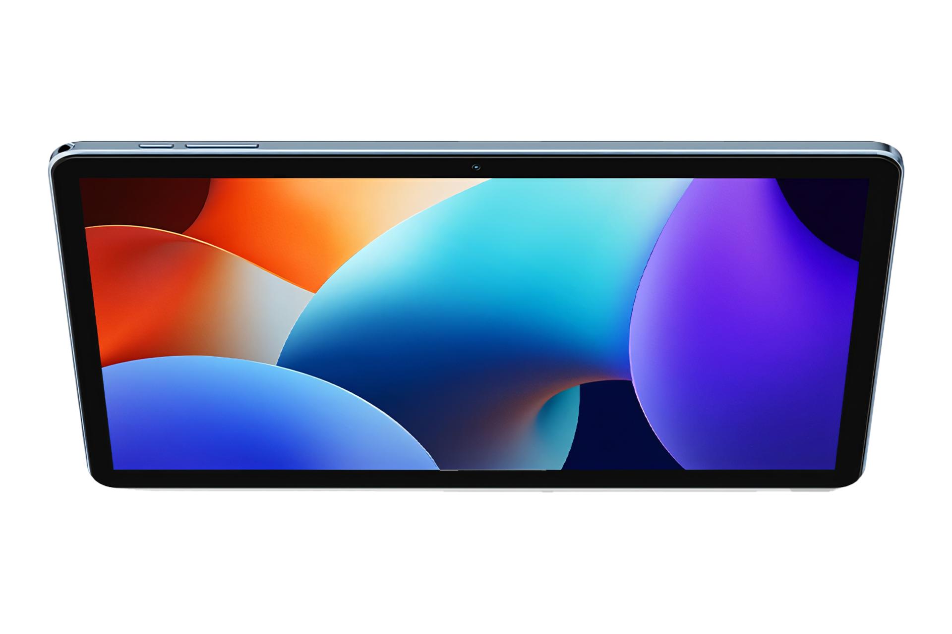 نمای لبه سمت راست تبلت تب 30 WiFi بلک ویو / Blackview Tab 30 WiFi با نمایش دکمه های تنظیم صدا و پاور رنگ آبی