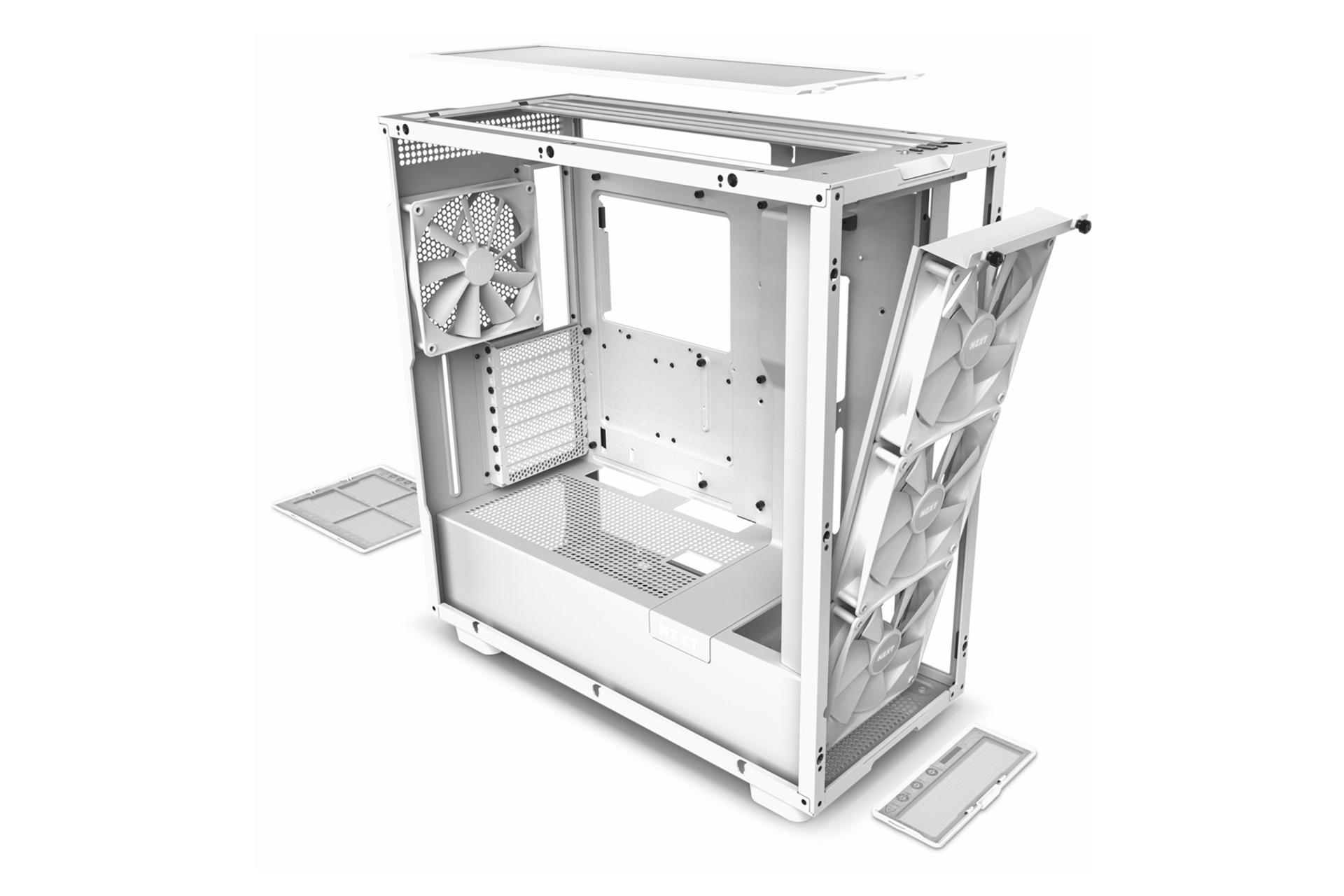 کیس کامپیوتر ان زی ایکس تی H7 Elite نمای داخل