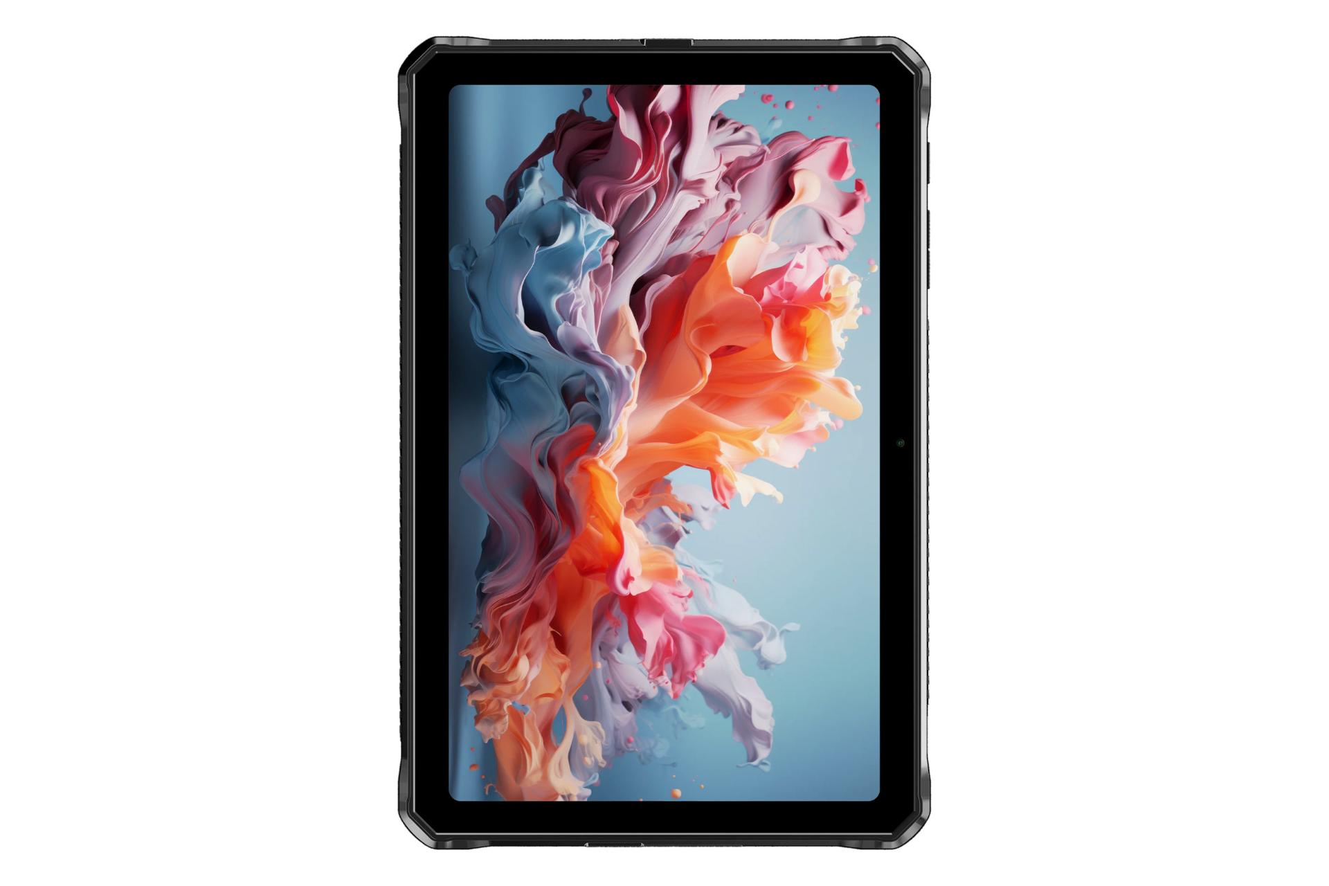 نمای رو به روی تبلت R20 دوجی / Doogee R20 با نمایشگر روشن و نمایش حاشیه های نمایشگر