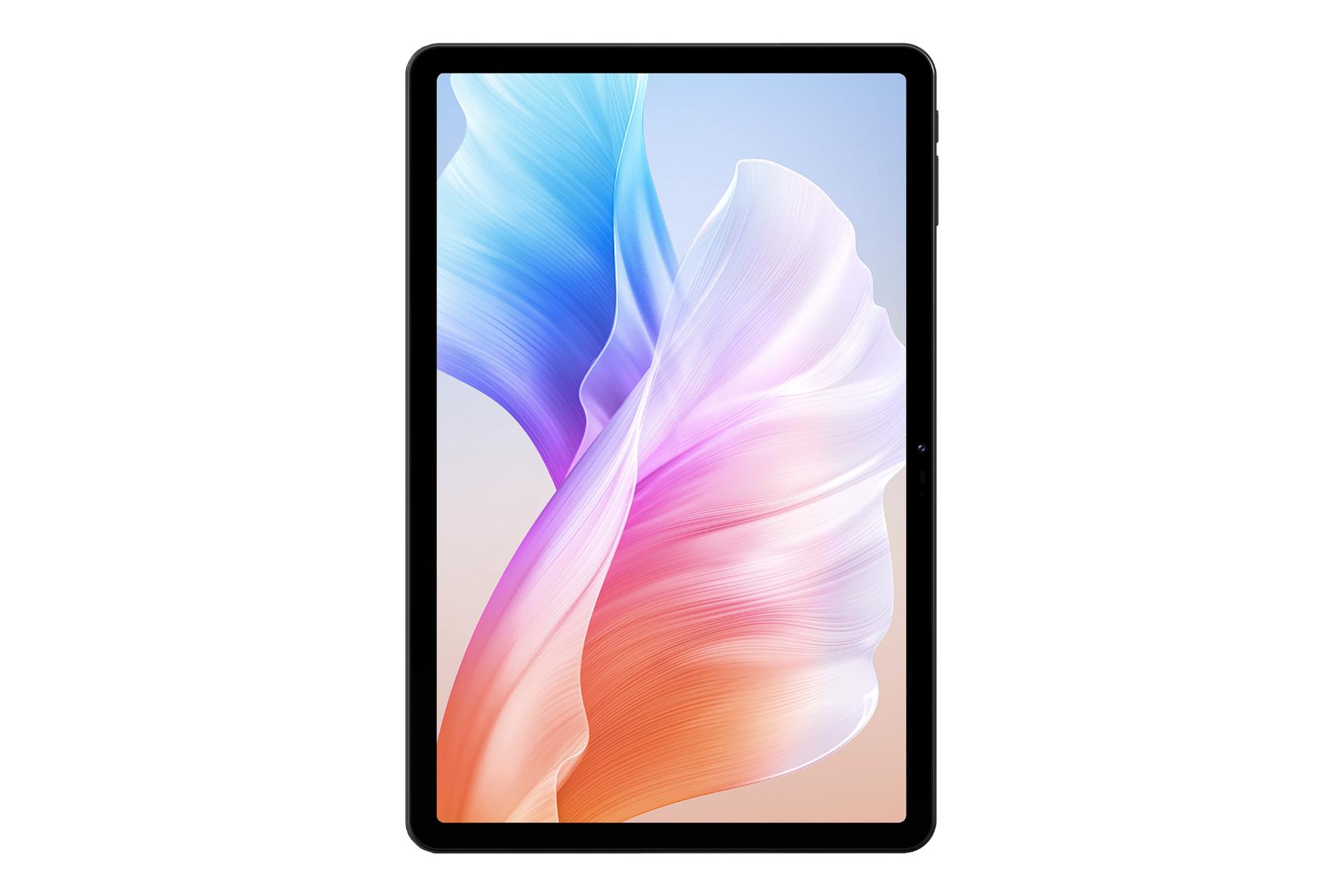 نمای رو به روی تبلت T30S دوجی / Doogee T30S با نمایش دوربین سلفی و حاشیه های نمایشگر