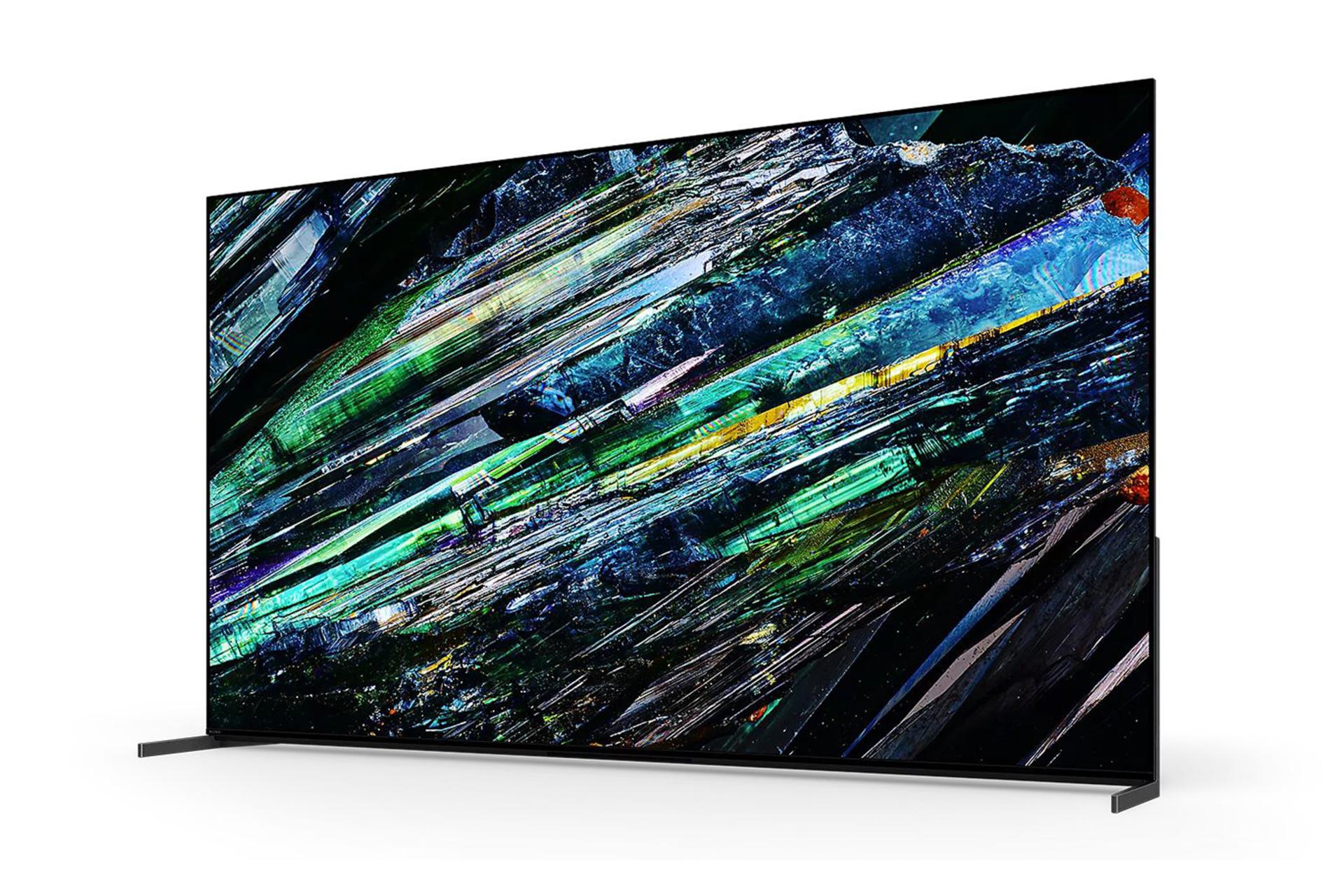 تلویزیون سونی Sony A95L نمای جلو و راست