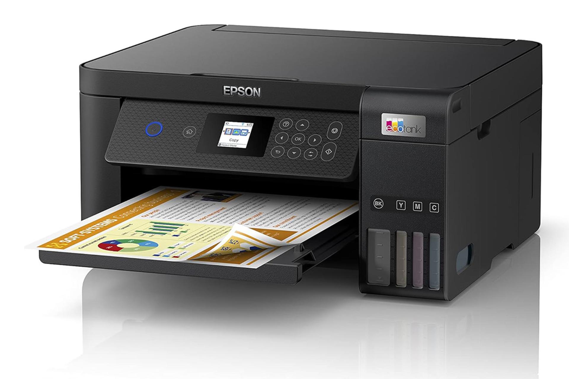 پرینتر اپسون Epson EcoTank L4260 نمای جلو و راست