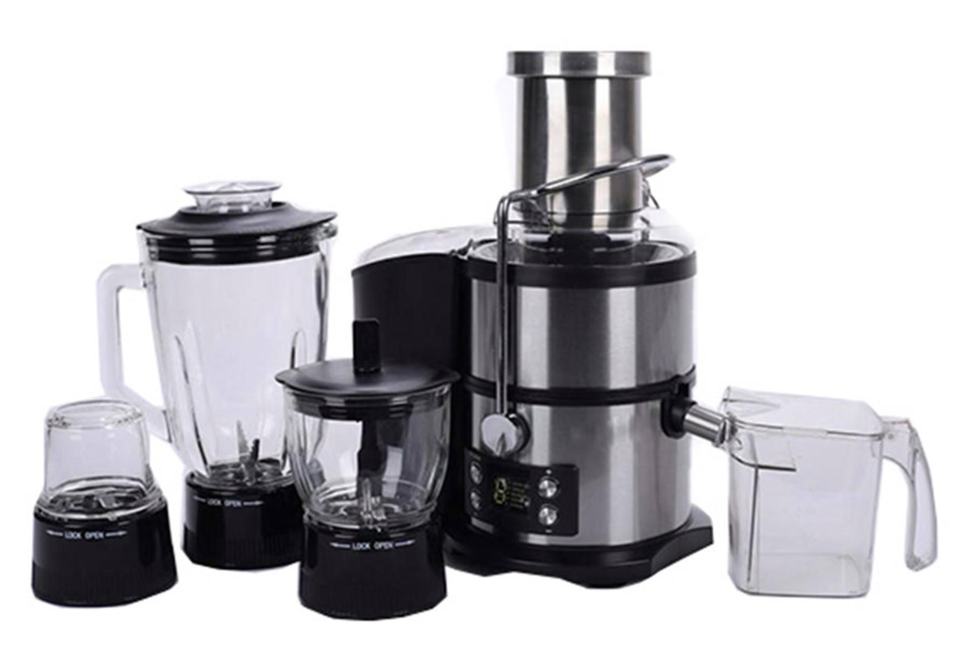 نمای کامل آبمیوه گیری 4 کاره یوتکث JE-4022 مخلوط کن آسیاب خرد کن