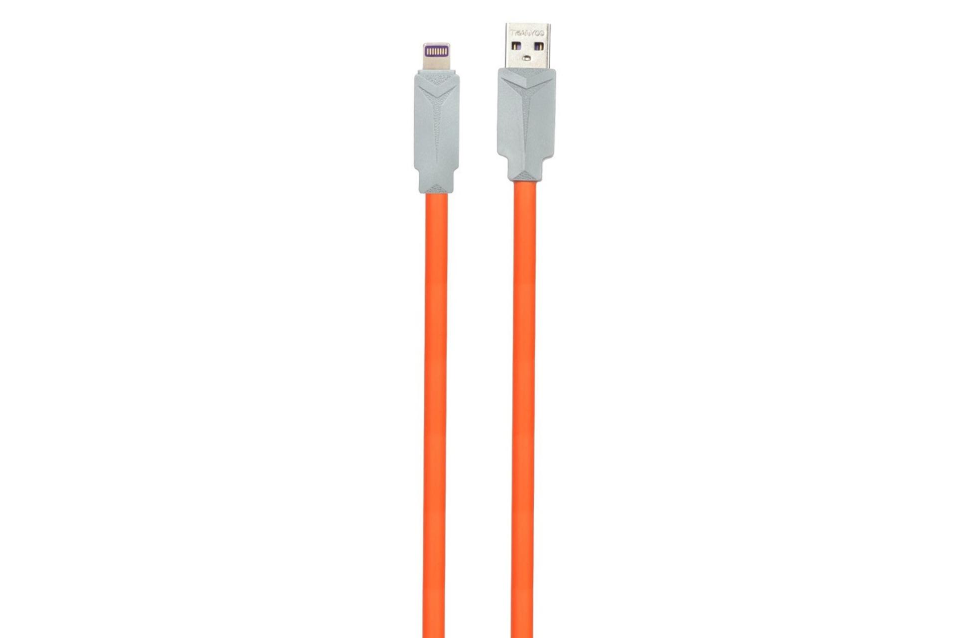 کابل شارژ USB ترانیو Type-A به Lightning مدل T-S19I با طول 1 متر