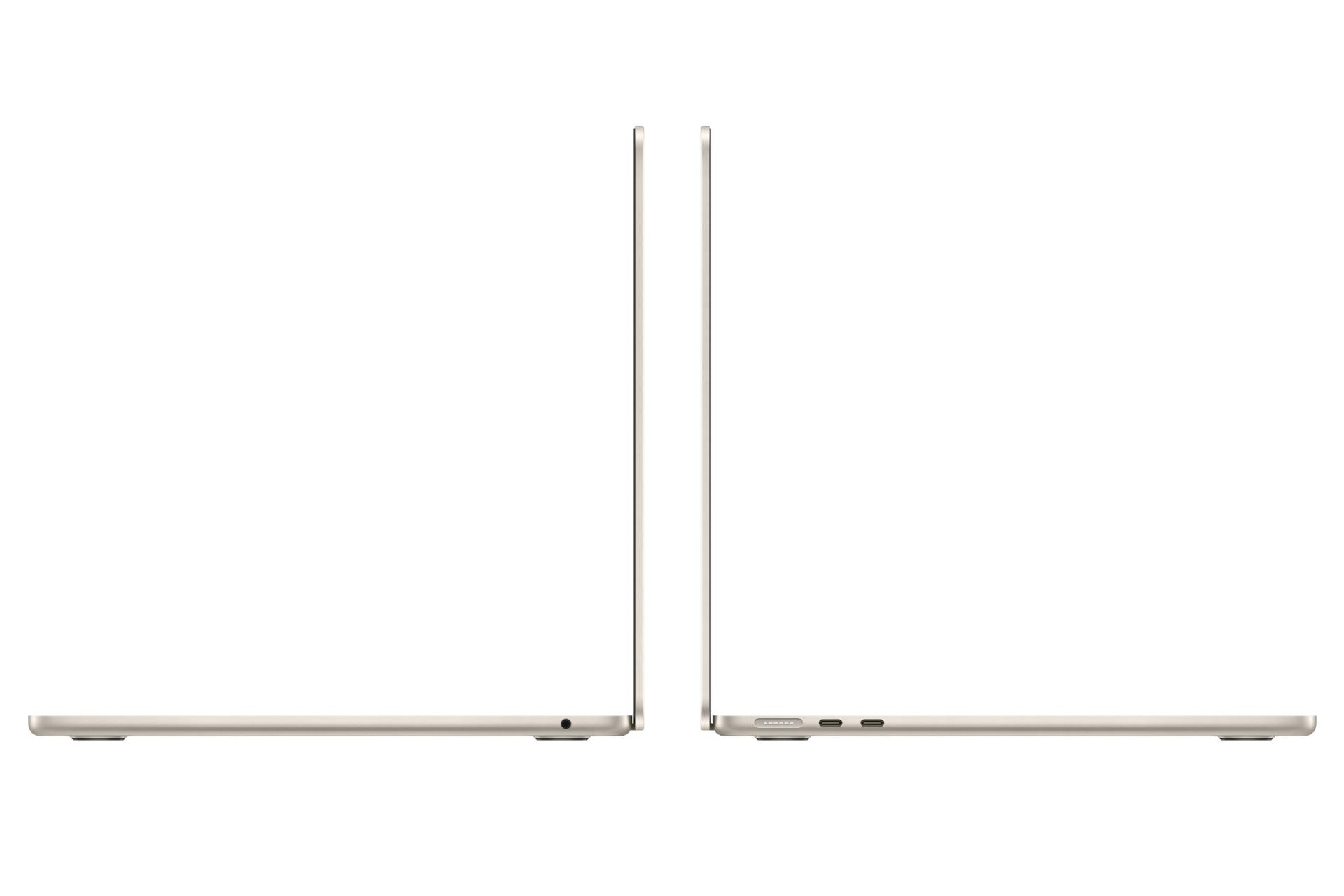 درگاه های مک بوک ایر 13 اینچی M3 اپل طلایی / Apple MacBook Air M3