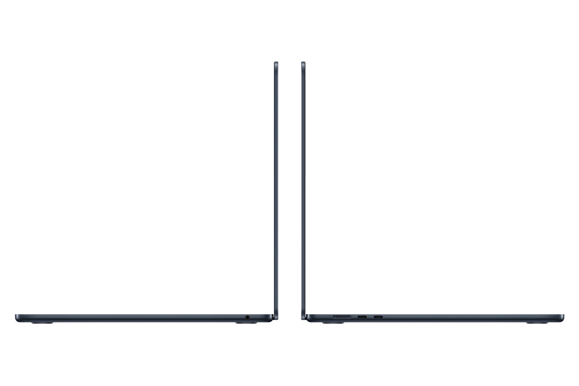 درگاه های مک بوک ایر 15 اینچی M3 اپل سرمه ای تیره/ Apple MacBook Air 15 M3