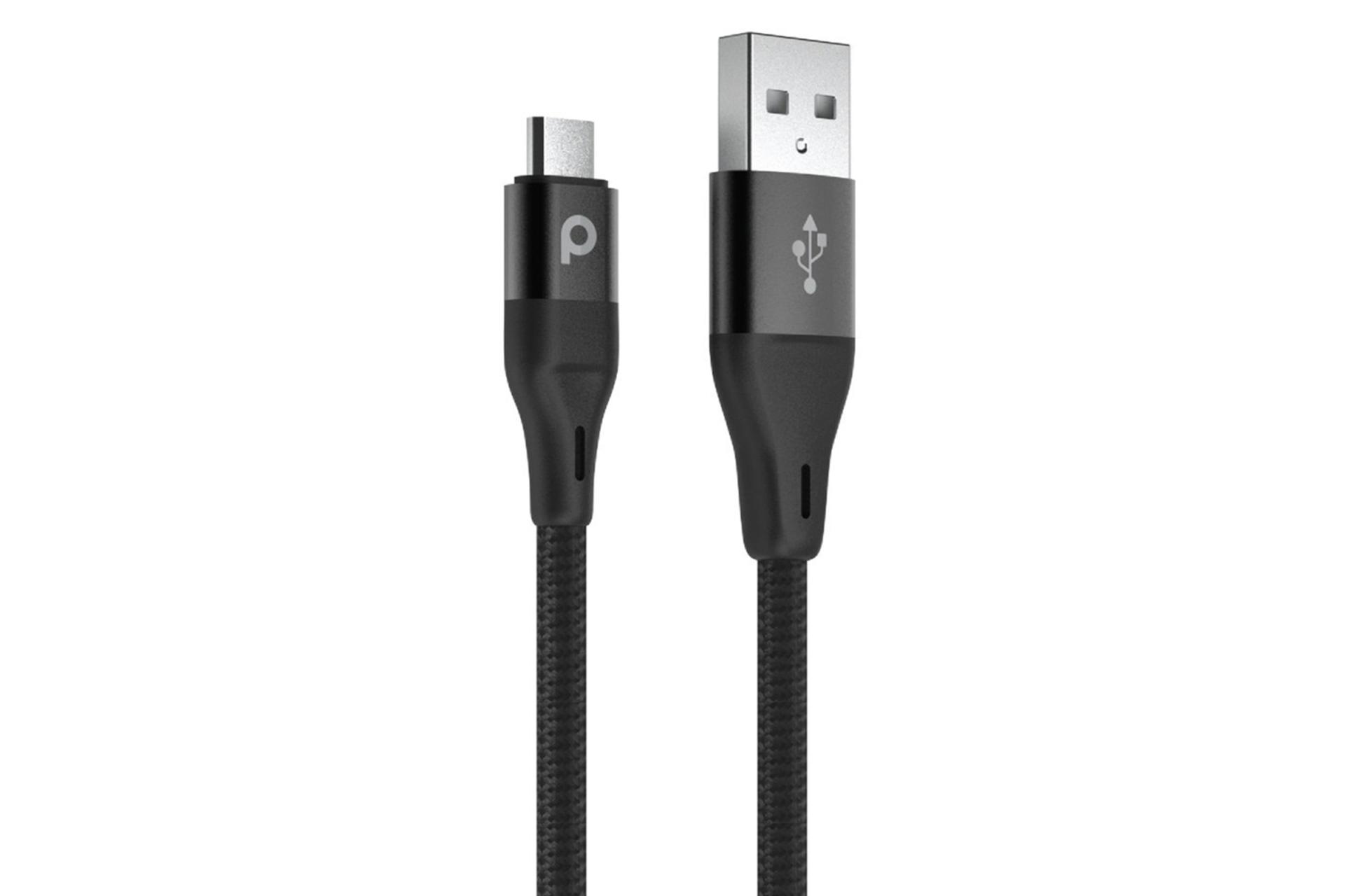 کابل شارژ USB پرودو Type-A به Type-C مدل Safe Braided با طول 1.2 متر