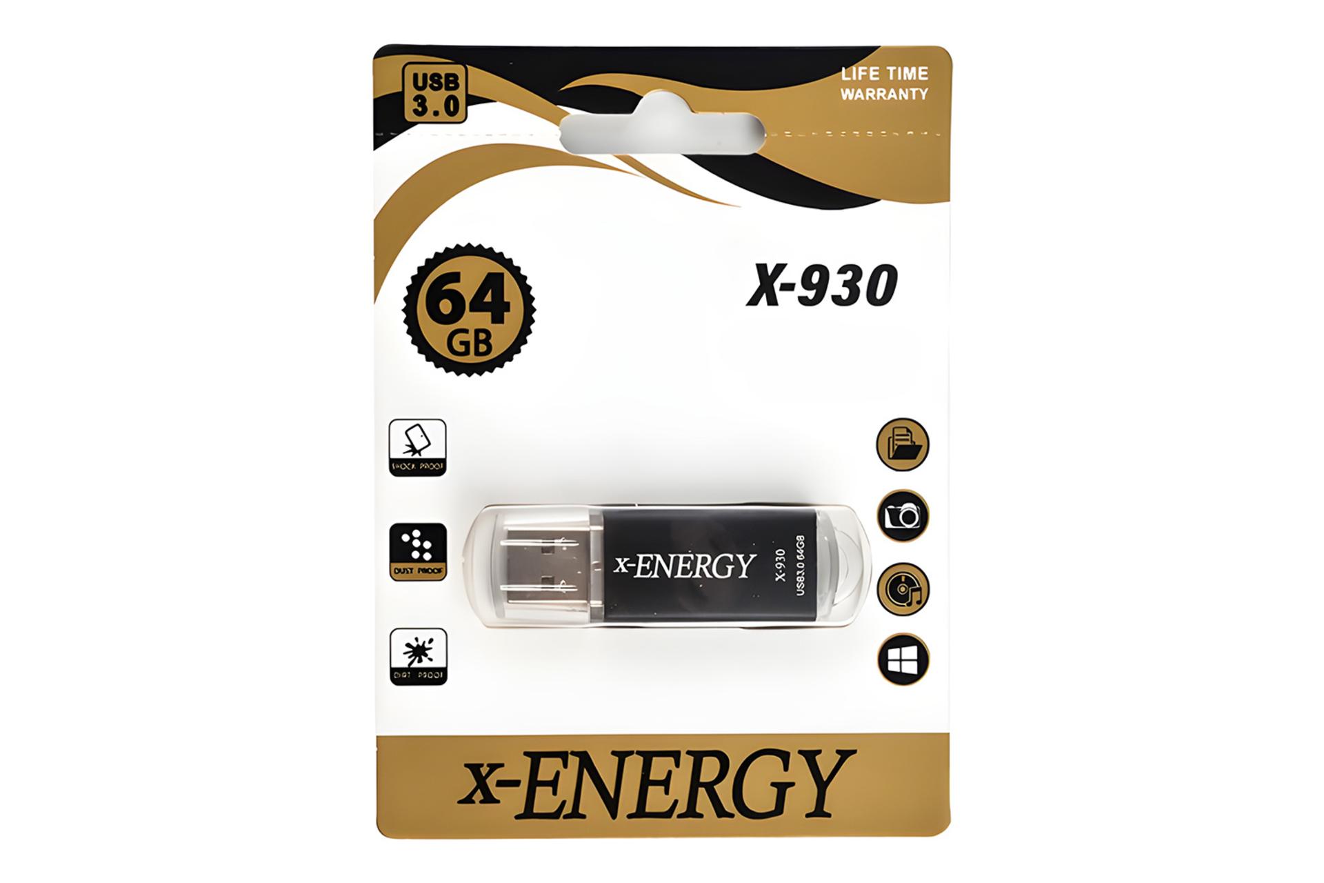 جعبه فلش مموری ایکس انرژی x-Energy X-930 64GB USB 3.0