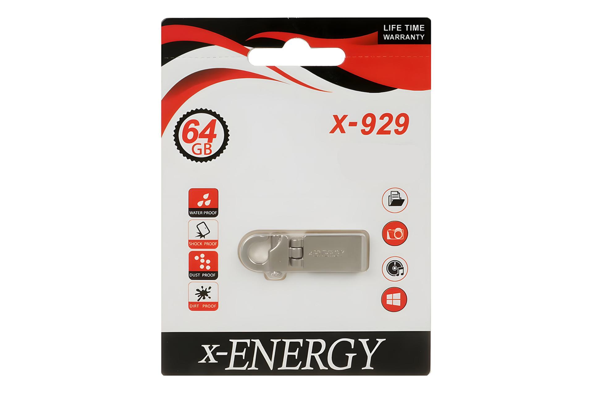 جعبه فلش مموری ایکس انرژی x-Energy X-929 64GB USB 2.0