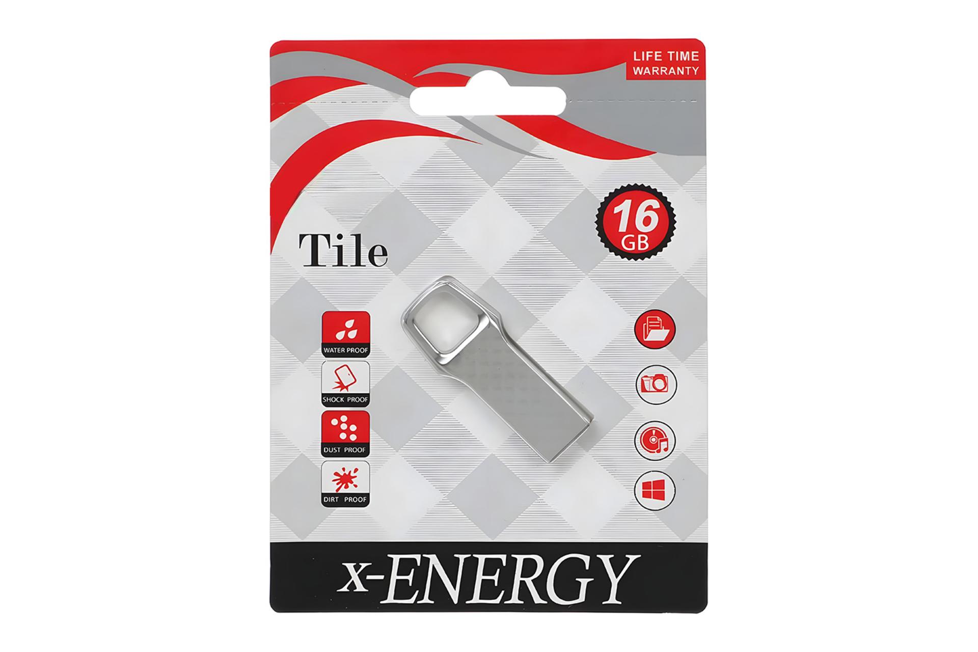 جعبه فلش مموری ایکس انرژی x-Energy Tile 16GB USB 2.0