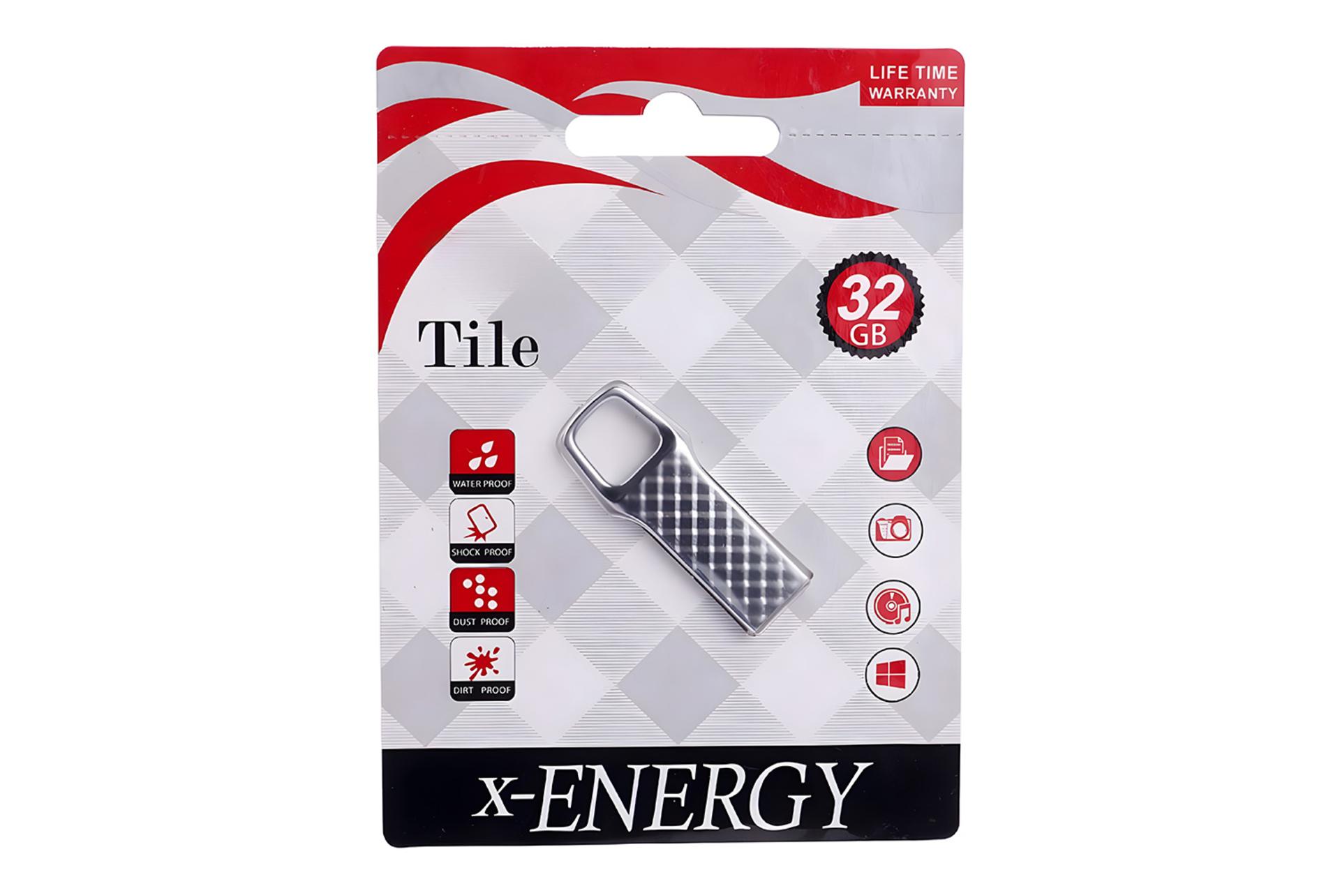 جعبه فلش مموری ایکس انرژی x-Energy Tile 32GB USB 2.0