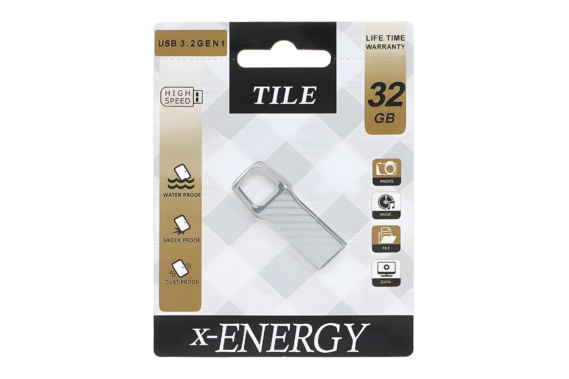 جعبه فلش مموری ایکس انرژی x-Energy Tile 32GB USB 3.2
