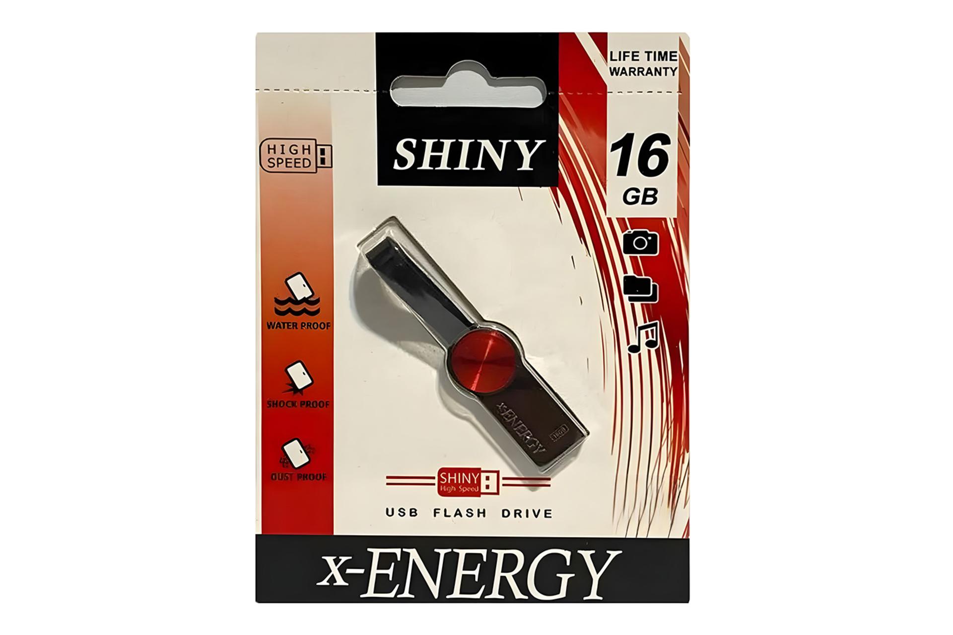 جعبه فلش مموری ایکس انرژی x-Energy SHINY 16GB USB 2.0