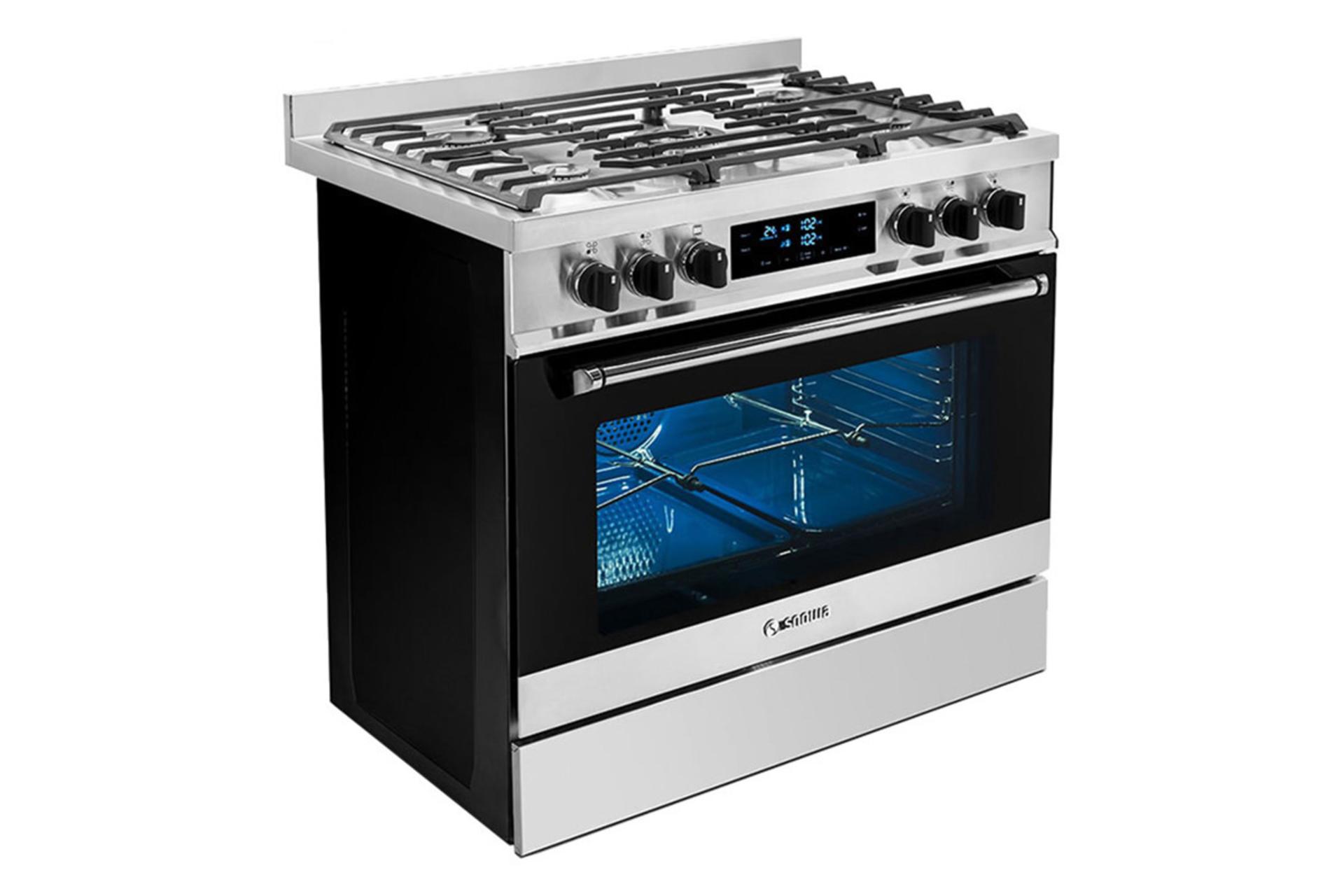 مرجع متخصصين ايران نماي سمت چپ اجاق گاز اسنوا والنتينو ديجيتال SGC5-6111N