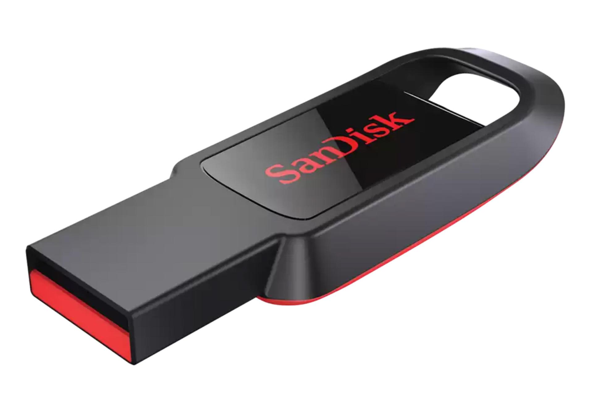 نمای کناری فلش مموری سن دیسک SanDisk CRUZER SPARK CZ61 8GB USB 2.0
