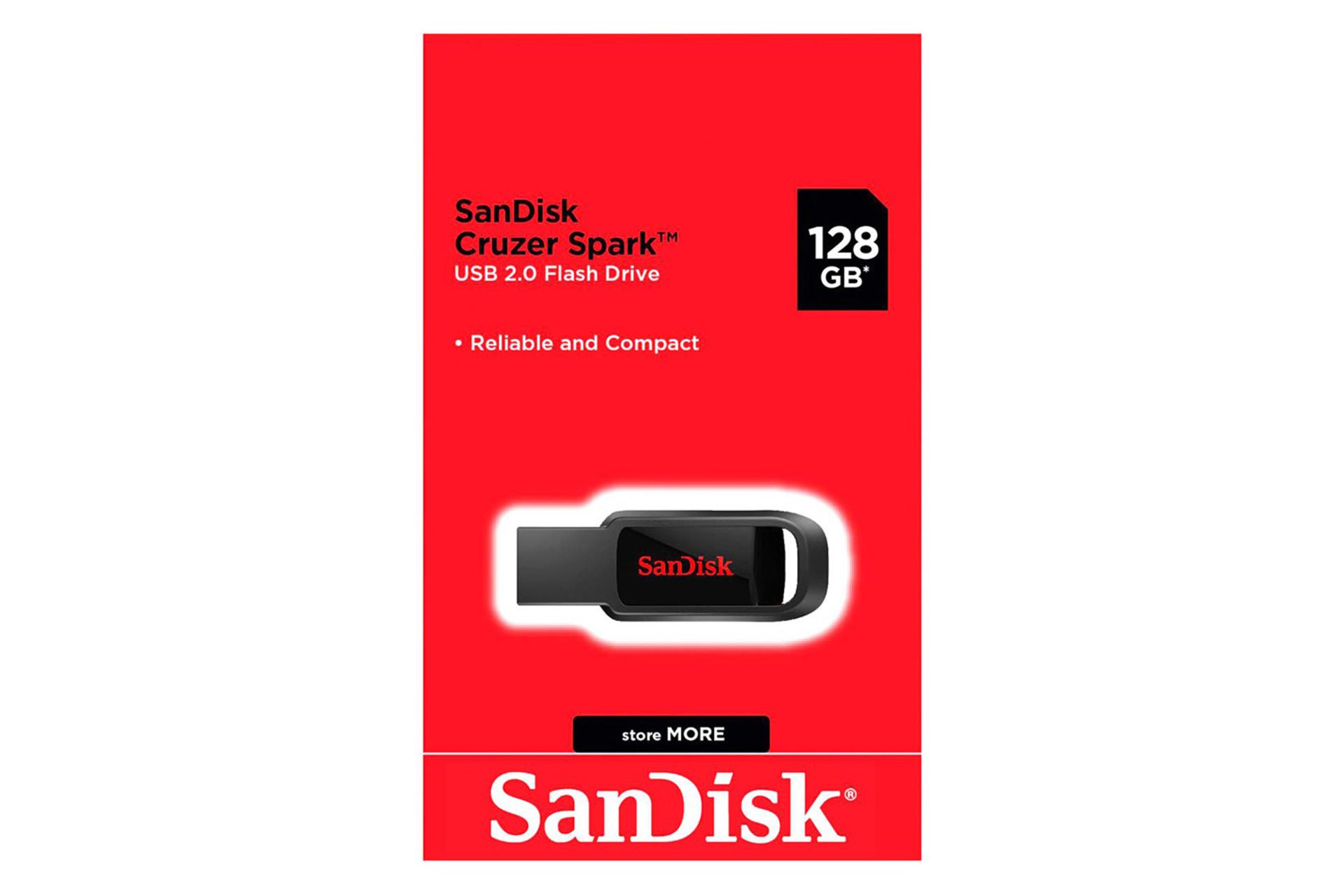 جعبه فلش مموری سن دیسک SanDisk CRUZER SPARK CZ61 128GB USB 2.0