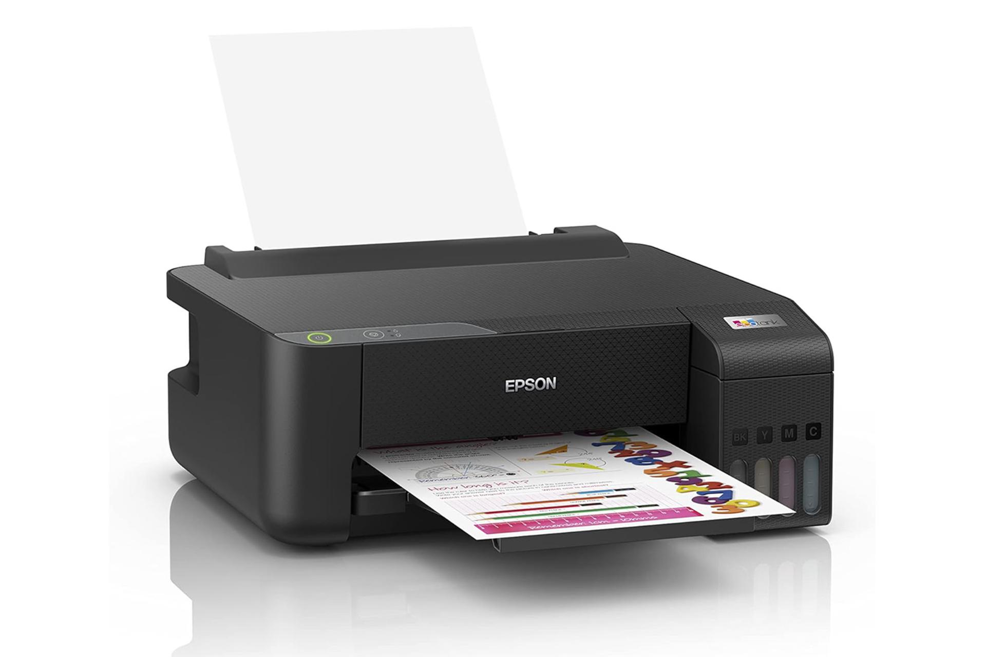 پرینتر اپسون Epson EcoTank L1210 نمای جلو و چپ