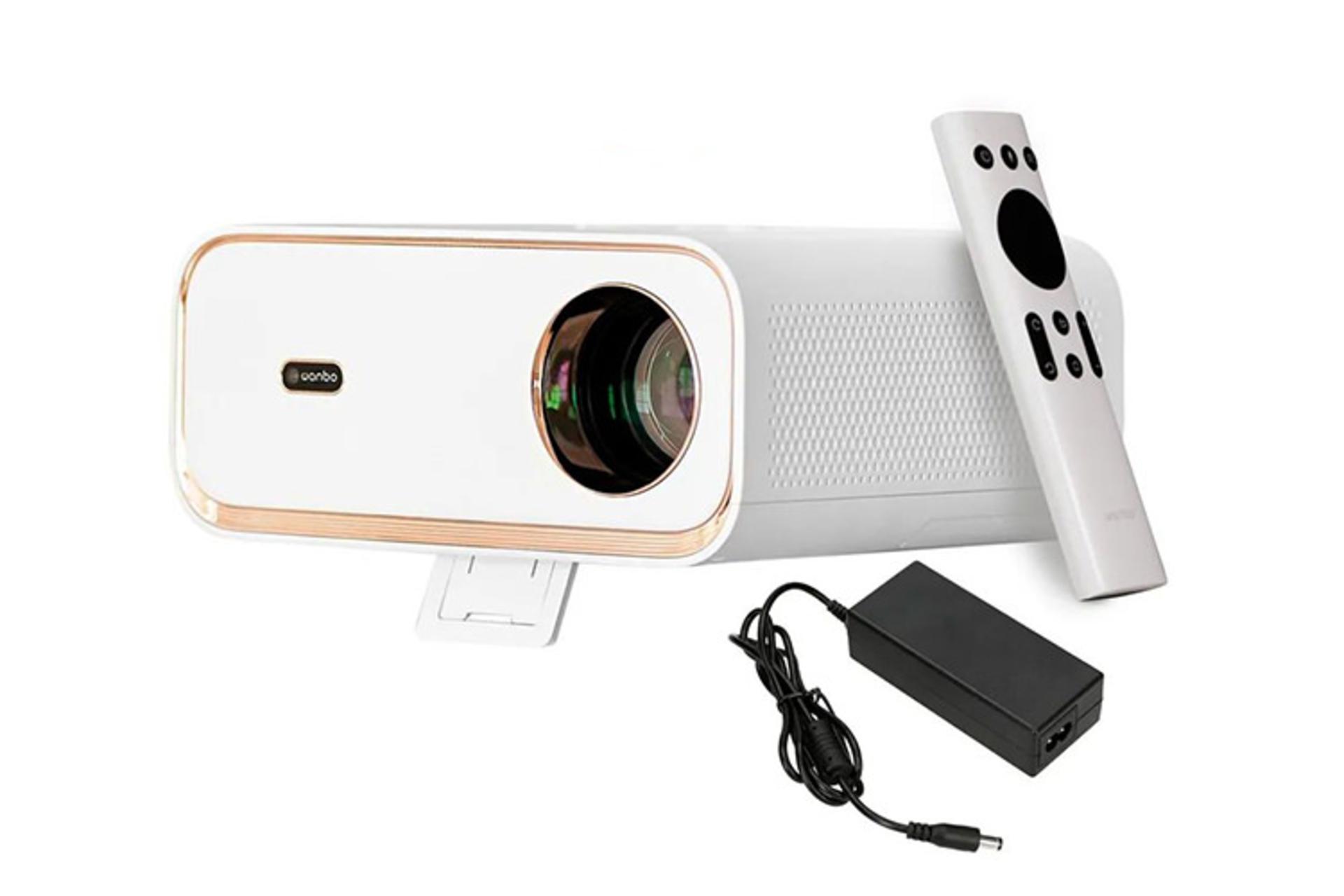 مرجع متخصصين ايران ويديو پروژكتور شيائومي ونبو Xiaomi WANBO X5 به همراه ريموت كنترل و آداپتور برق