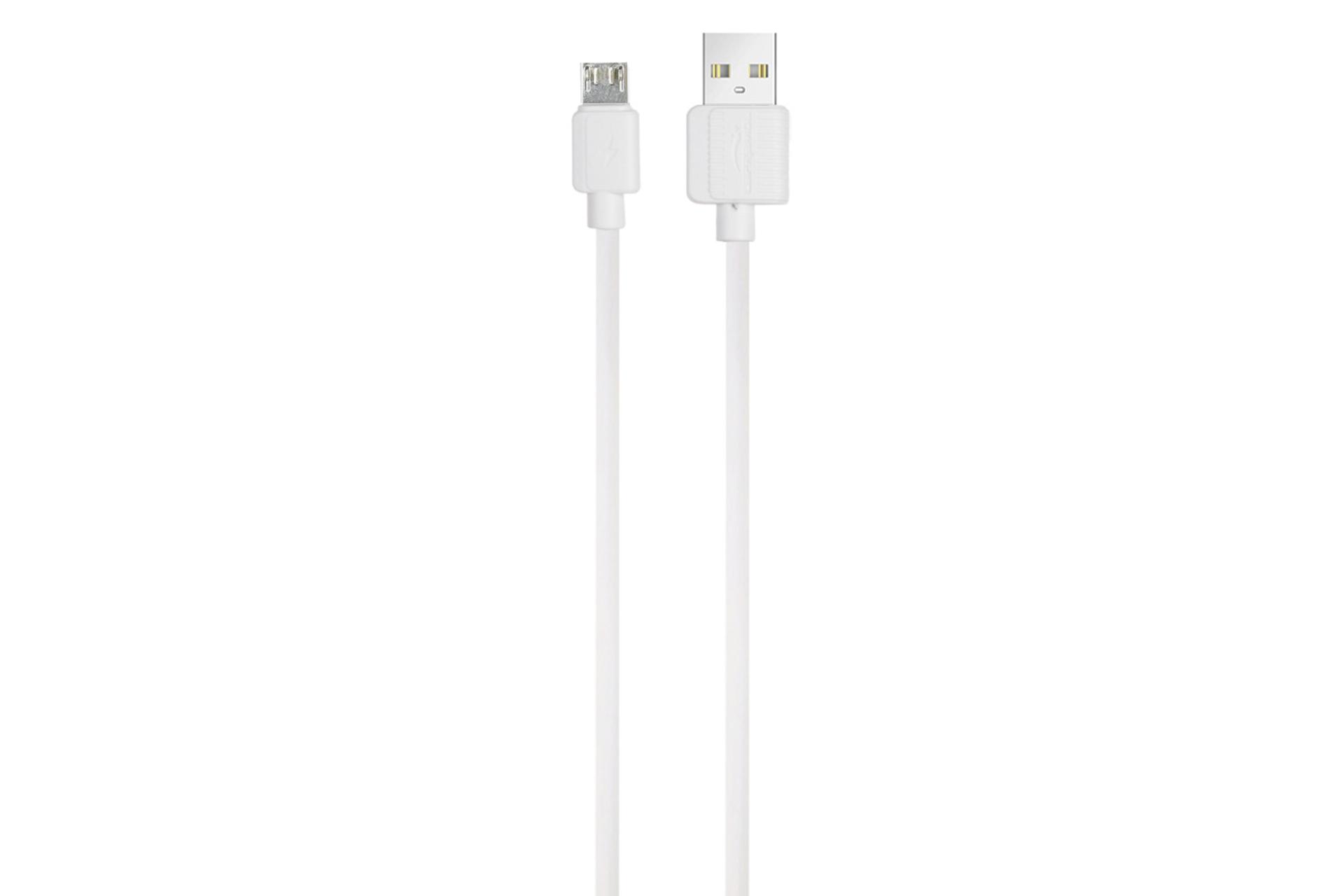 کابل شارژ USB لاپرامول Type-A به Micro-USB مدل LP-B1 با طول 1 متر رنگ سفید