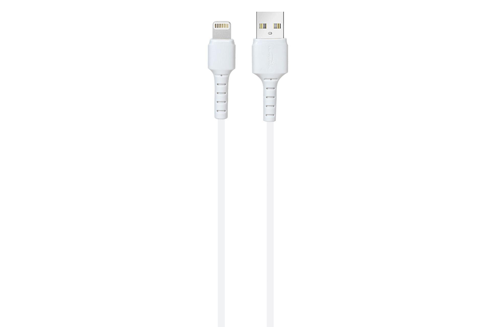 کابل شارژ USB لاپرامول Type-A به Lightning مدل LP-B57 با طول 1 متر