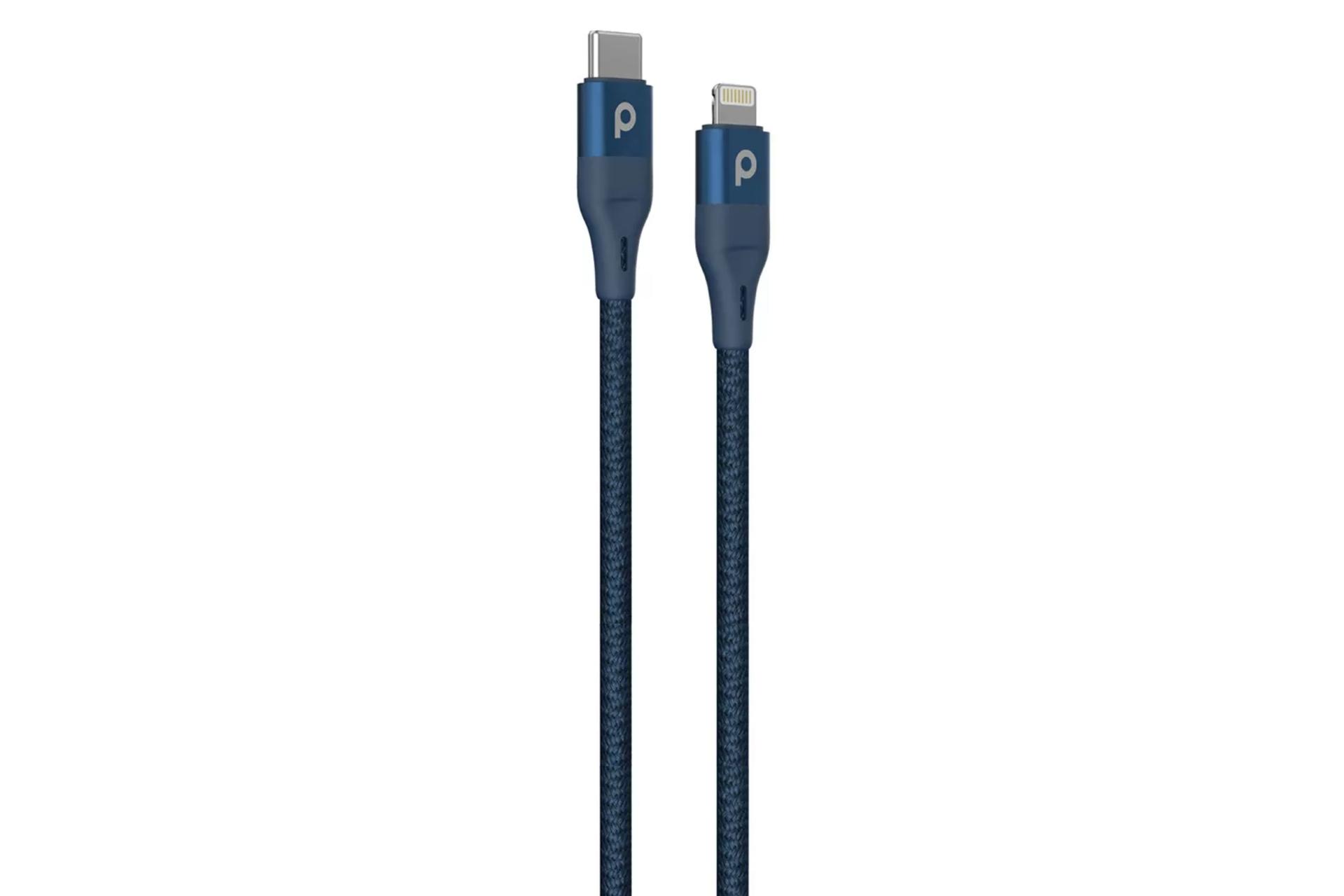 کابل شارژ USB پرودو Type-C به Lightning مدل Aluminum Braided با طول 1.2 متر