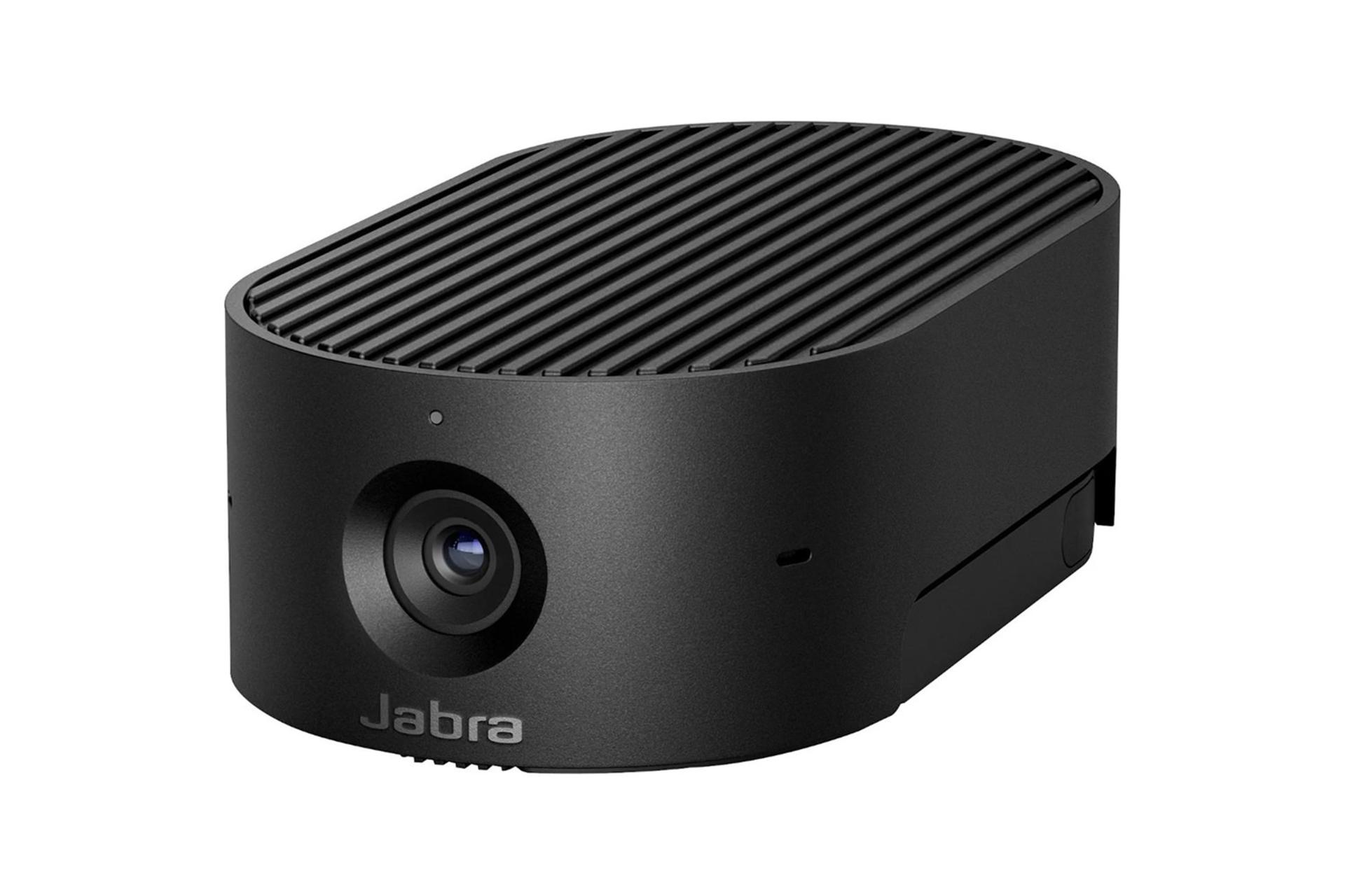 وبکم جبرا Jabra PanaCast 20 نمای جلو و راست با پایه جمع شده