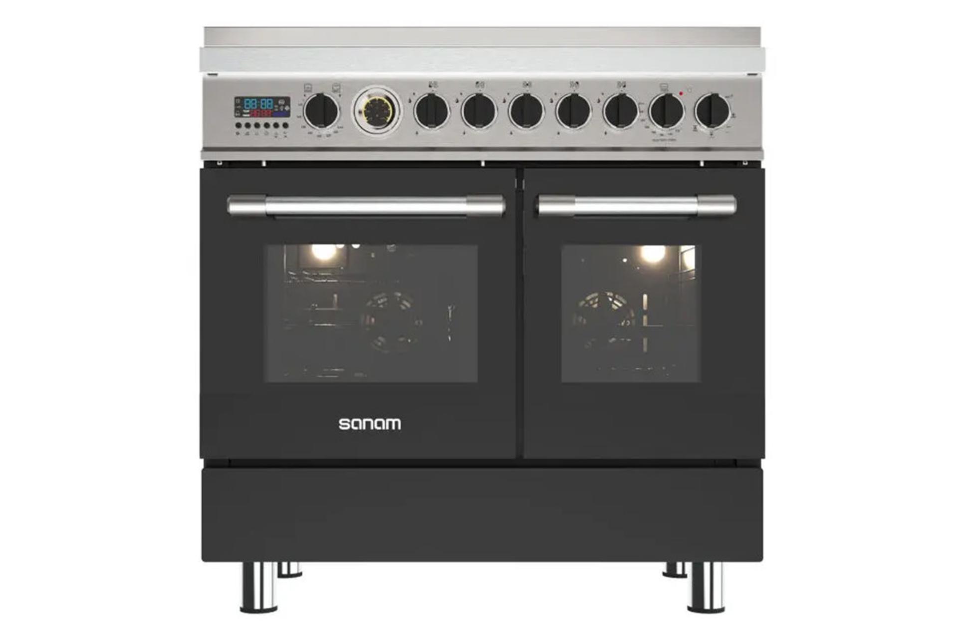 نمای جلوی اجاق گاز فردار صنام SG-52T1 رنگ مشکی