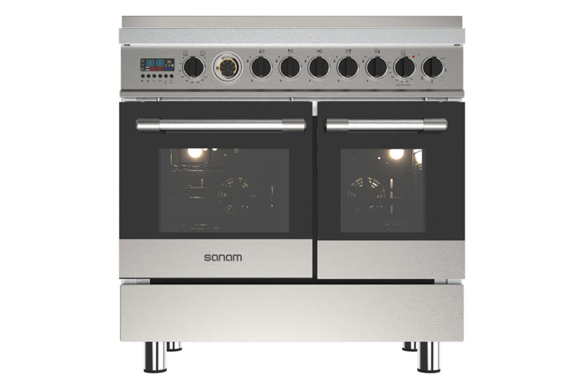 نمای جلوی اجاق گاز فردار صنام SG-52T1 رنگ استیل