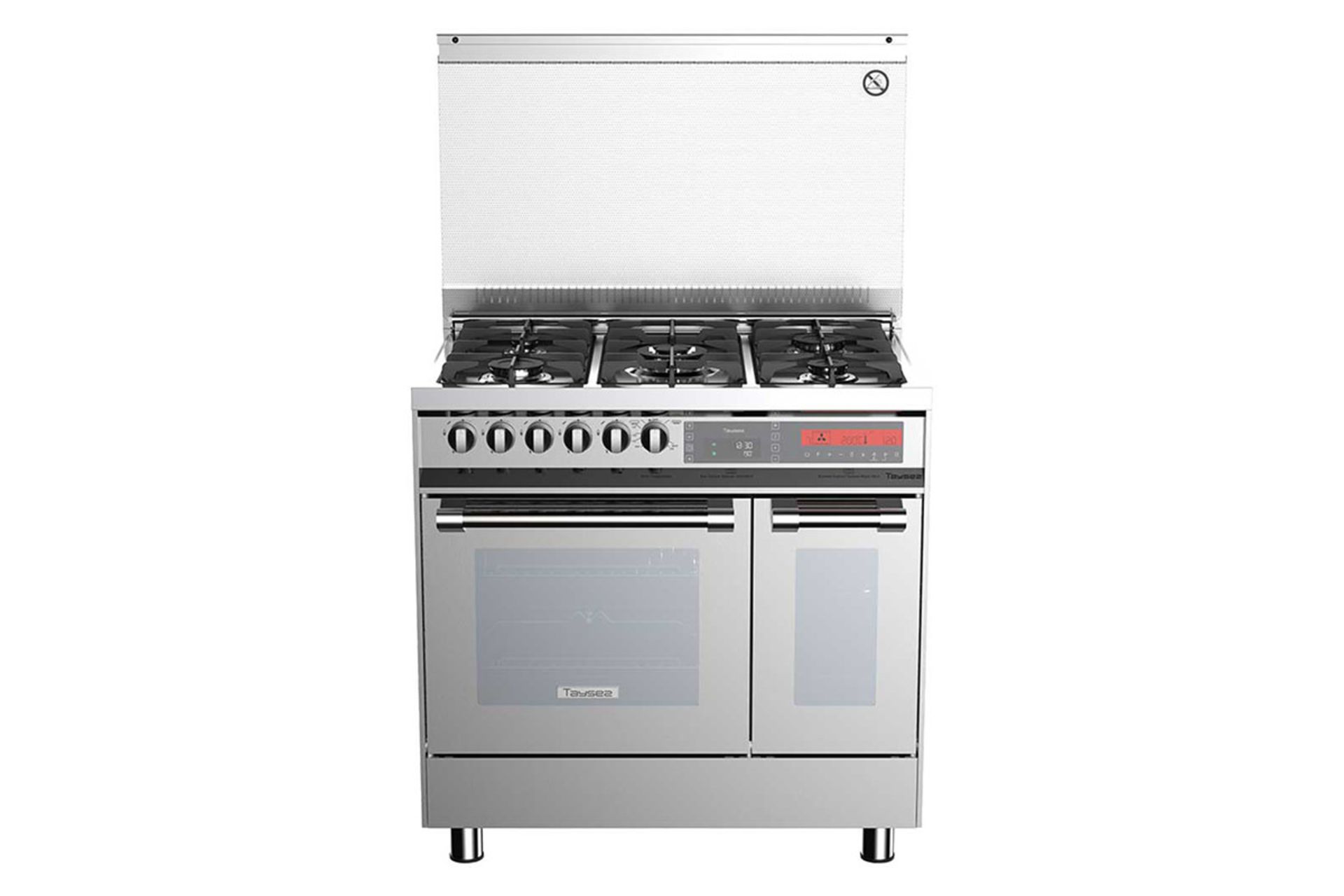 نمای جلوی اجاق گاز تایسز TGC5-611 استیل