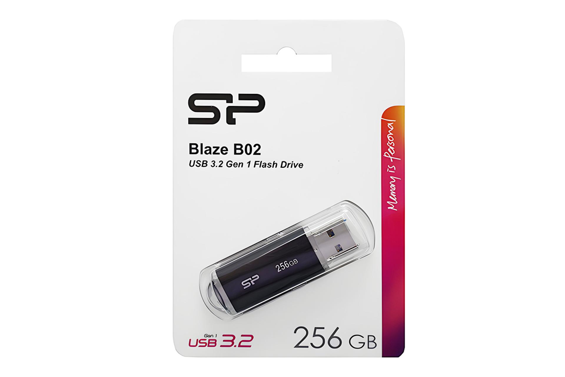 جعبه فلش مموری سیلیکون پاور Silicon Power Blaze B02 256GB USB 3.2