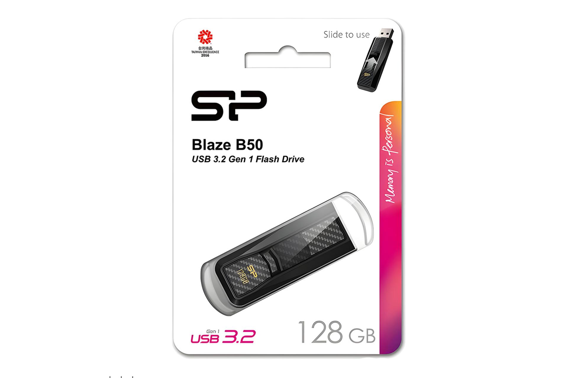 جعبه فلش مموری سیلیکون پاور Silicon Power Blaze B50 128GB USB 3.2