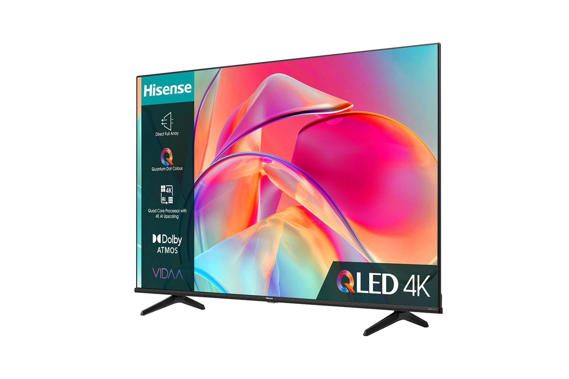 تلویزیون هایسنس Hisense E7K نمای راست صفحه نمایش