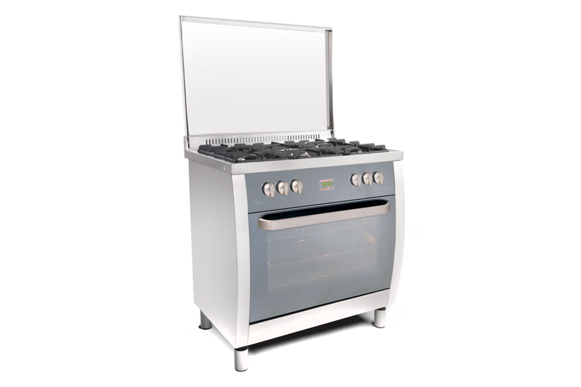 نمای سمت راست اجاق گاز فر دار اخوان M15-EDTR