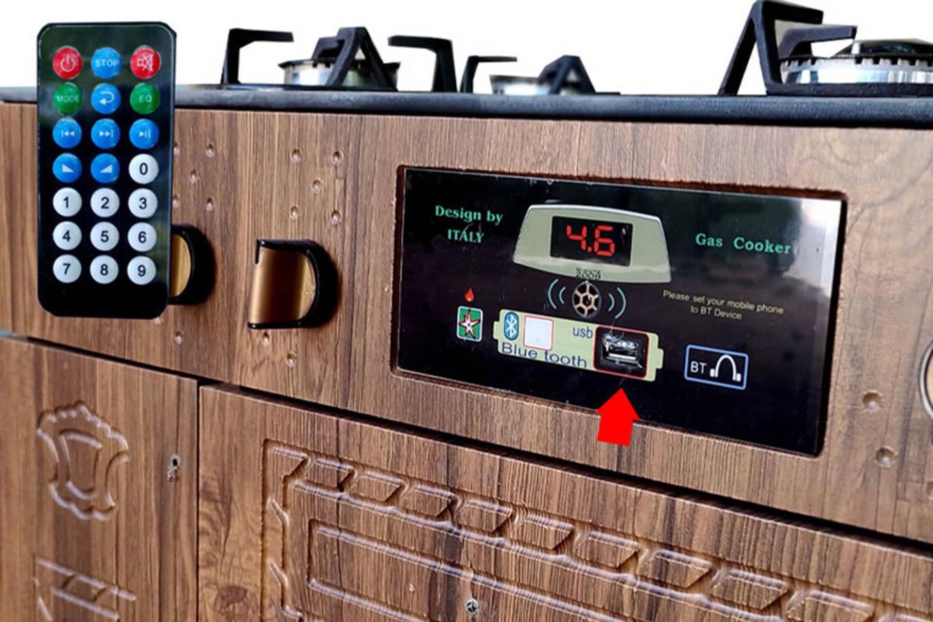 درگاه USB اجاق گاز دنپاسر 4DFLASH