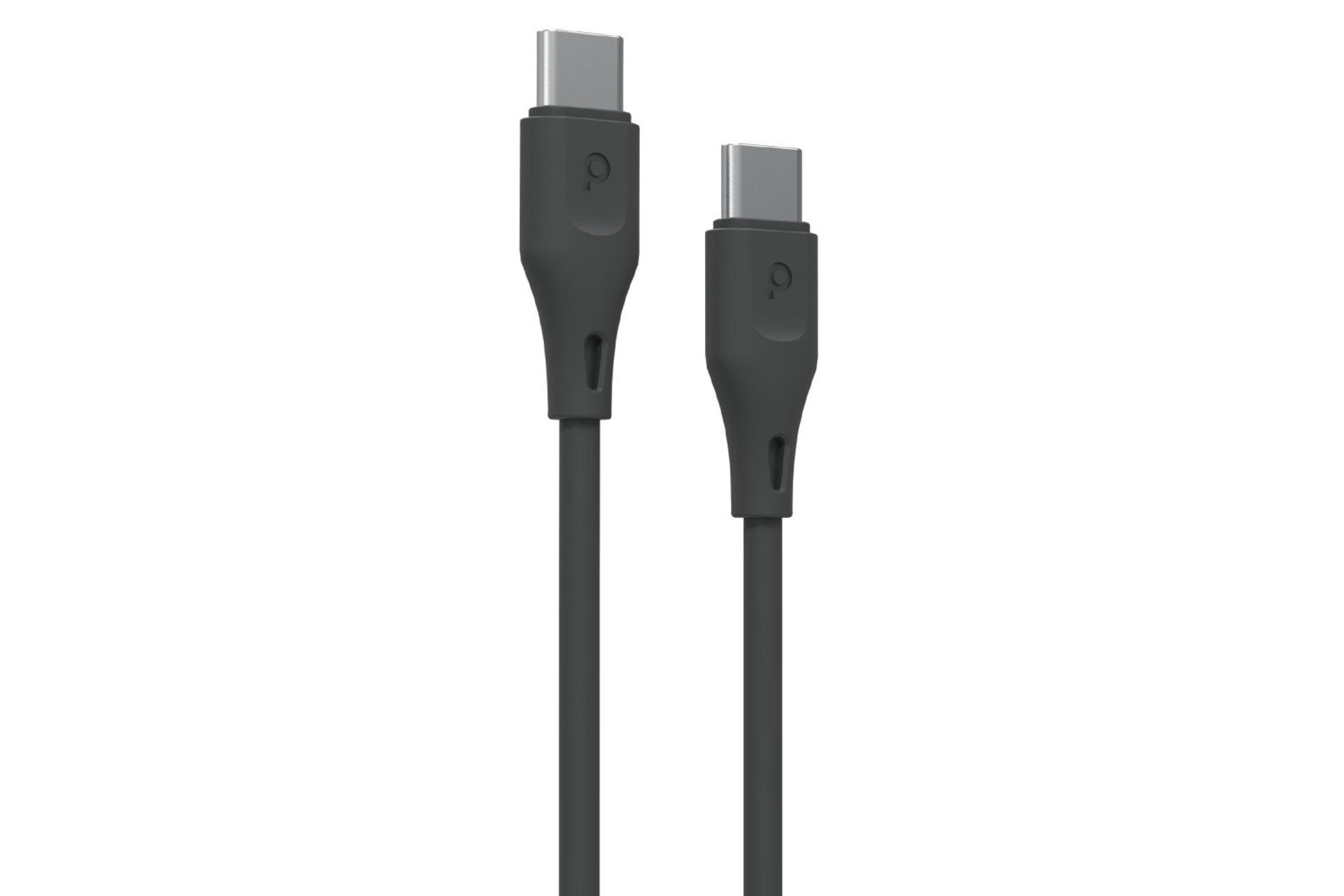 کابل شارژ USB پرودو Type-C به Type-C مدل PVC Cable با طول 2 متر مشکی