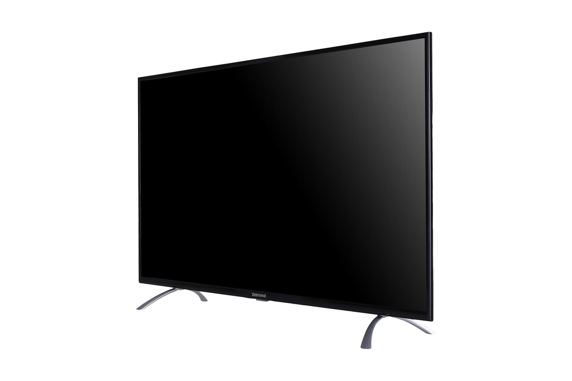 تلویزیون زلموند Zelmond PANA43Z700 نمای راست صفحه نمایش خاموش