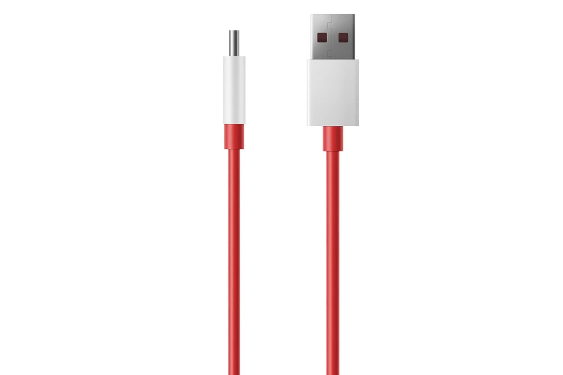 کابل شارژ USB وان پلاس Type-A به Type-C مدل SUPERVOOC با طول 1 متر قرمز