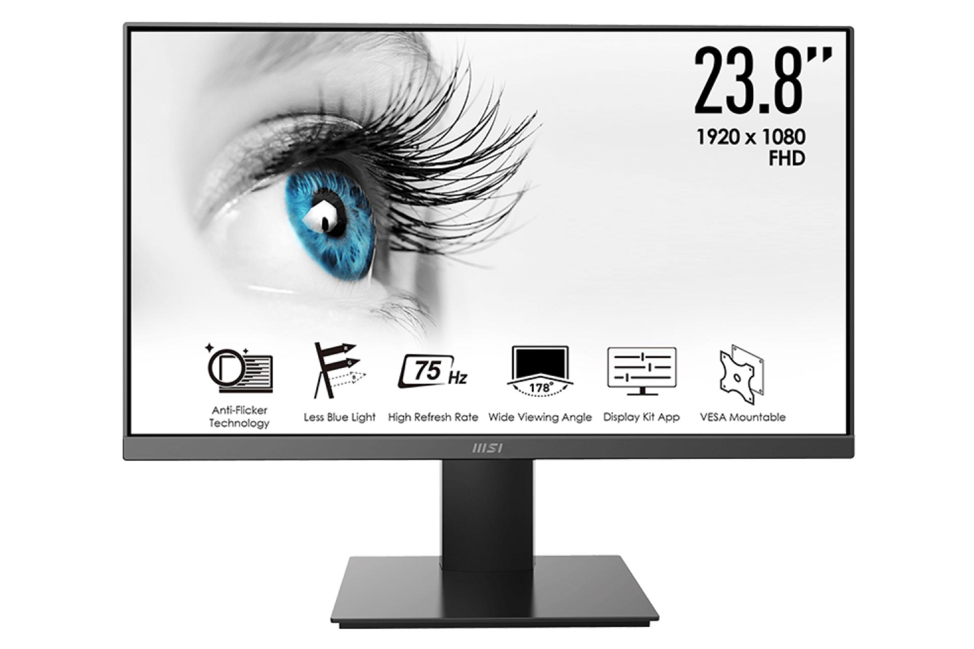 رزولوشن و کیفیت تصویر مانیتور ام اس آی 24 اینچ مدل Pro MP241X