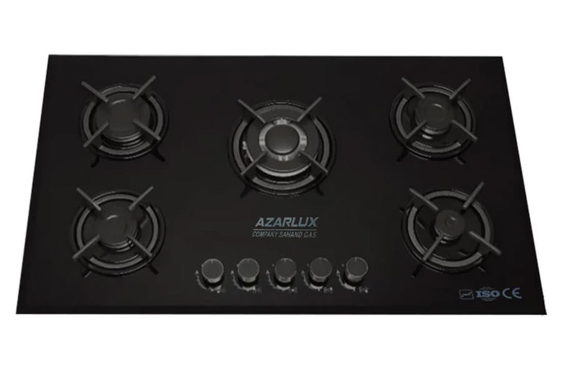 نمای جلوی اجاق گاز صفحه‌ای آذرلوکس G1 ترموکوپل دار