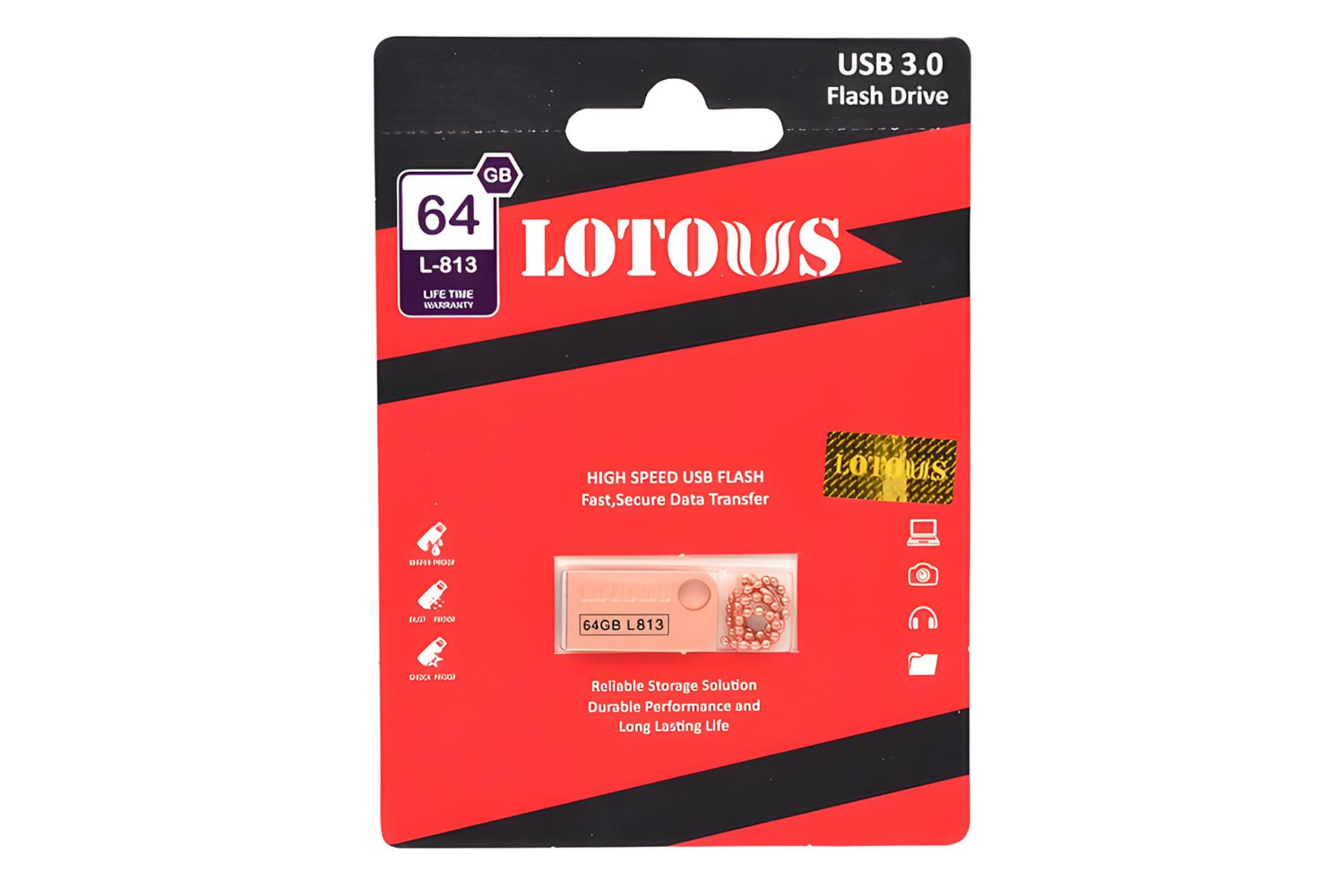 جعبه فلش مموری لوتوس Lotous L-813 64GB USB 3.0